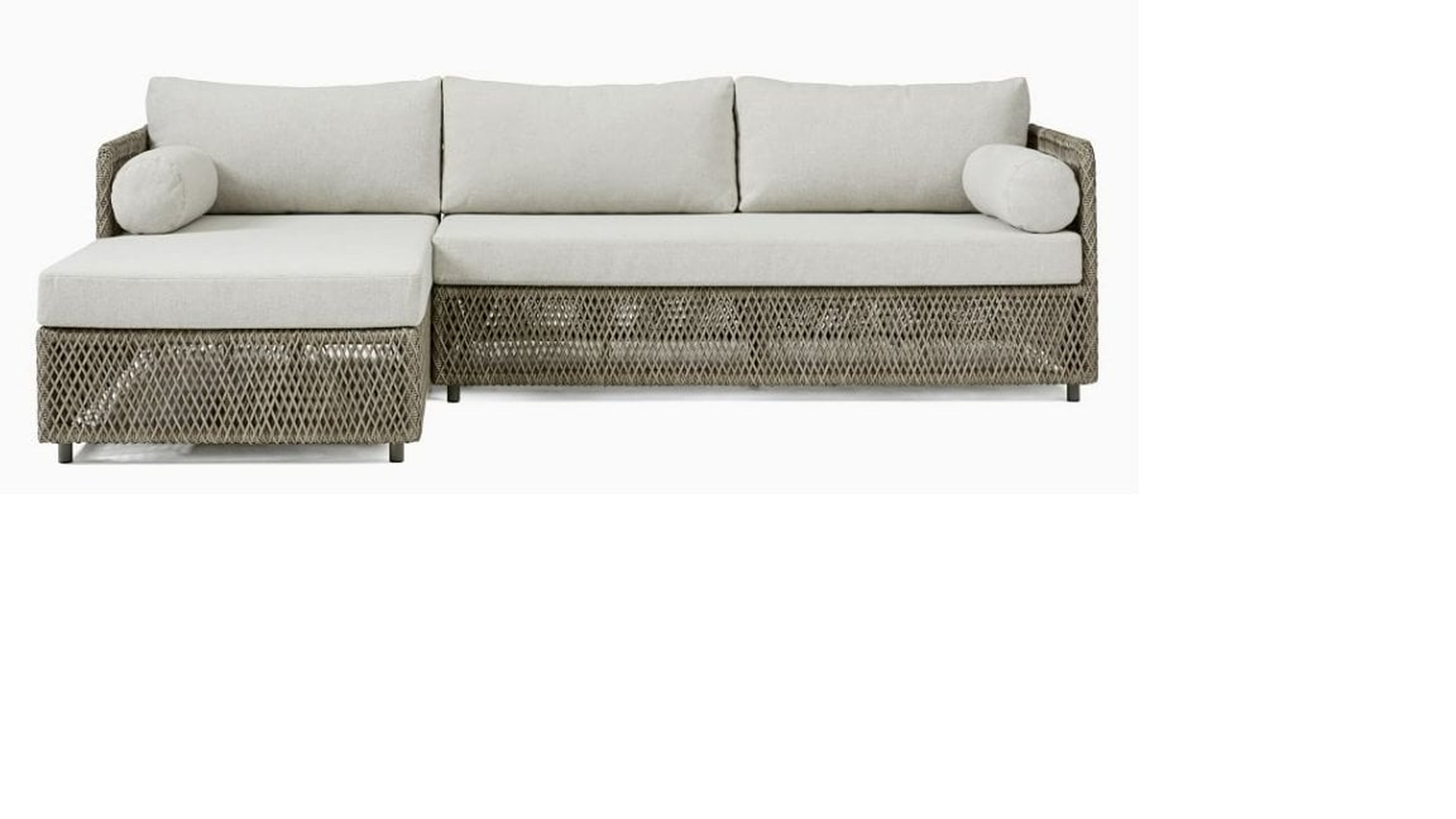 Coastal Outdoor 2-Piece Chaise Sectional - West Elm
