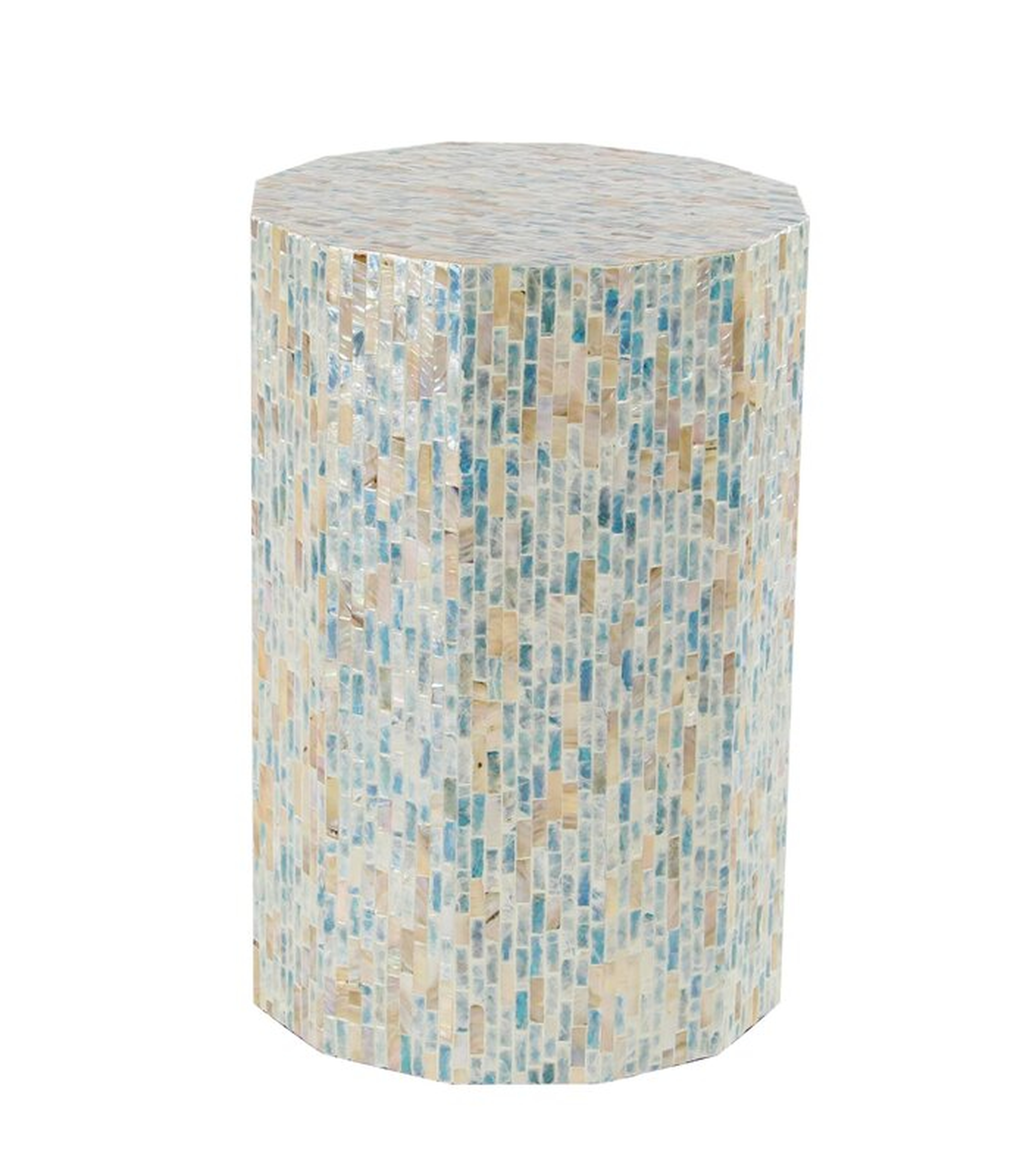 Arsenault Natural Faceted End Table - Wayfair