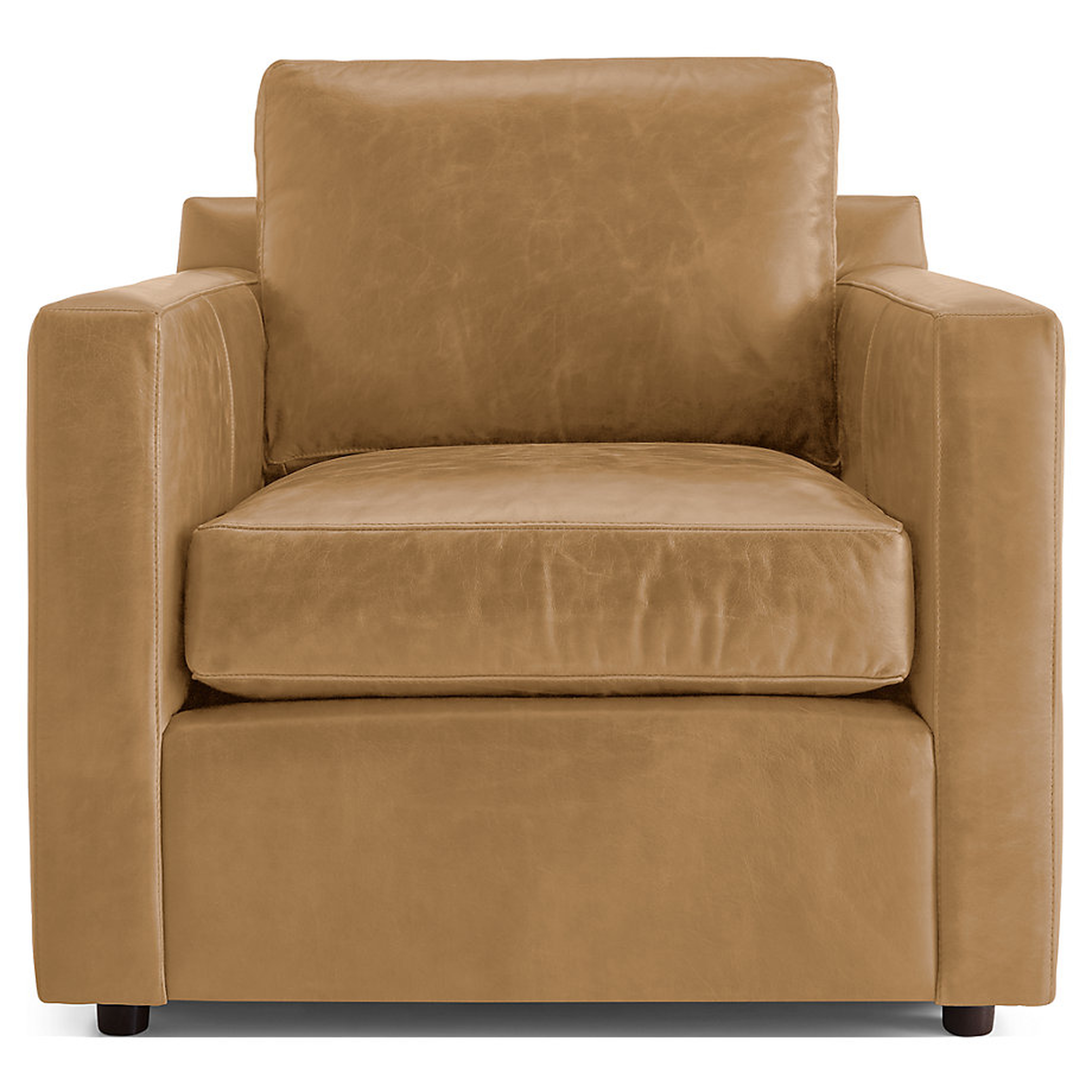 Barrett Leather Track Arm Chair - Crate and Barrel