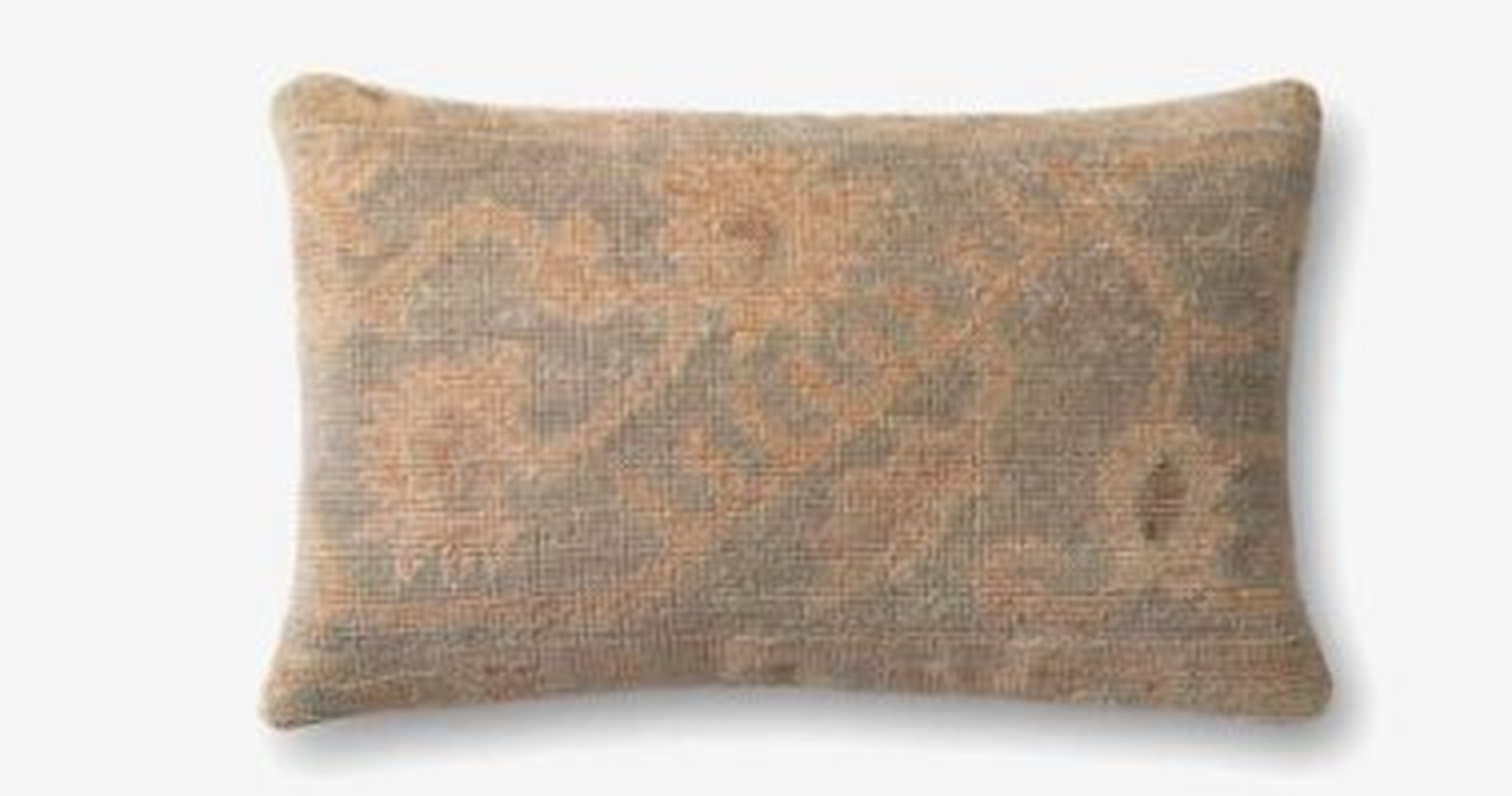 P4033 Ed Beige / Lt. Green Pillow - Poly Fill - Loloi Rugs
