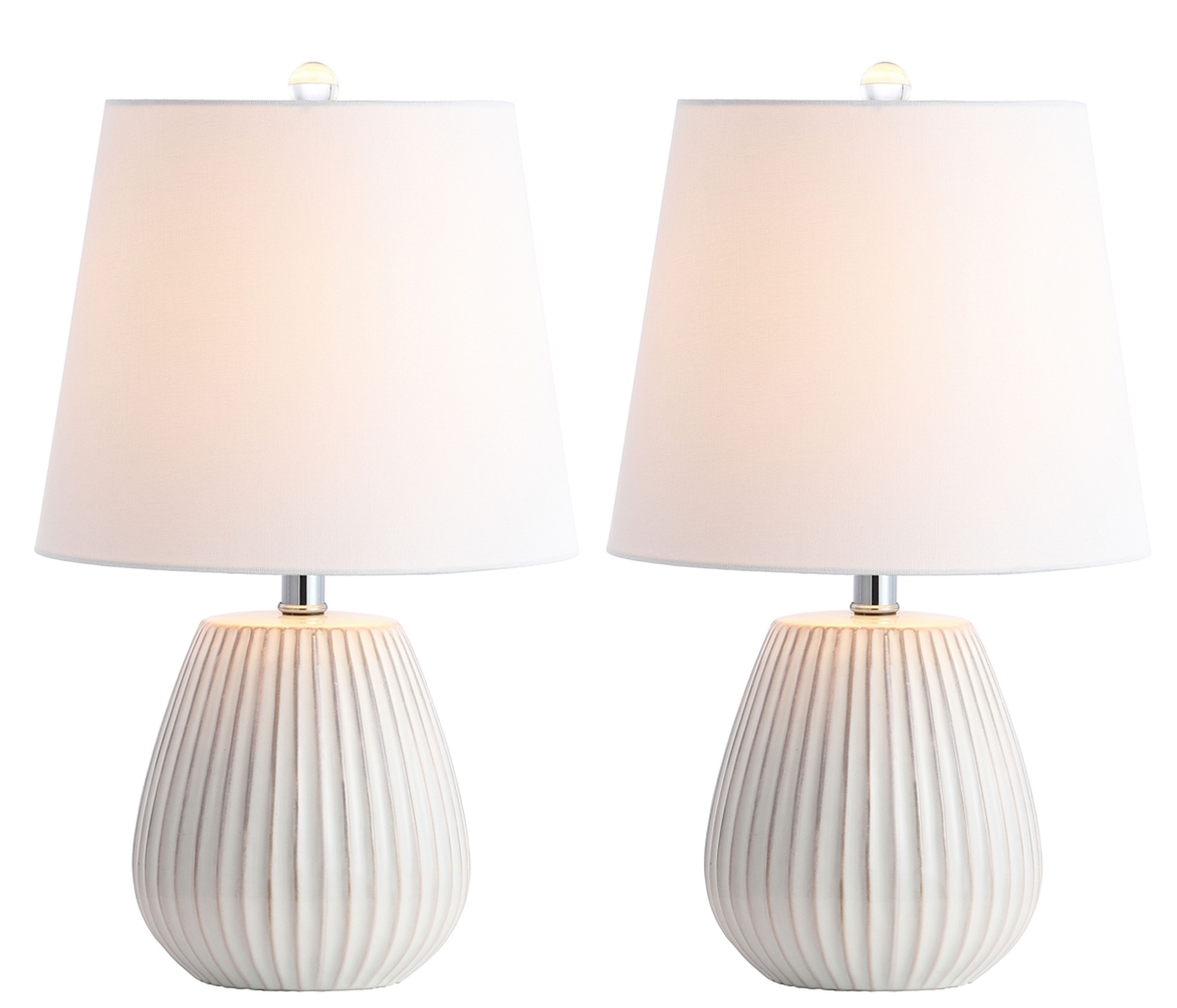 Kole Table Lamp - White - Set of 2 - Arlo Home