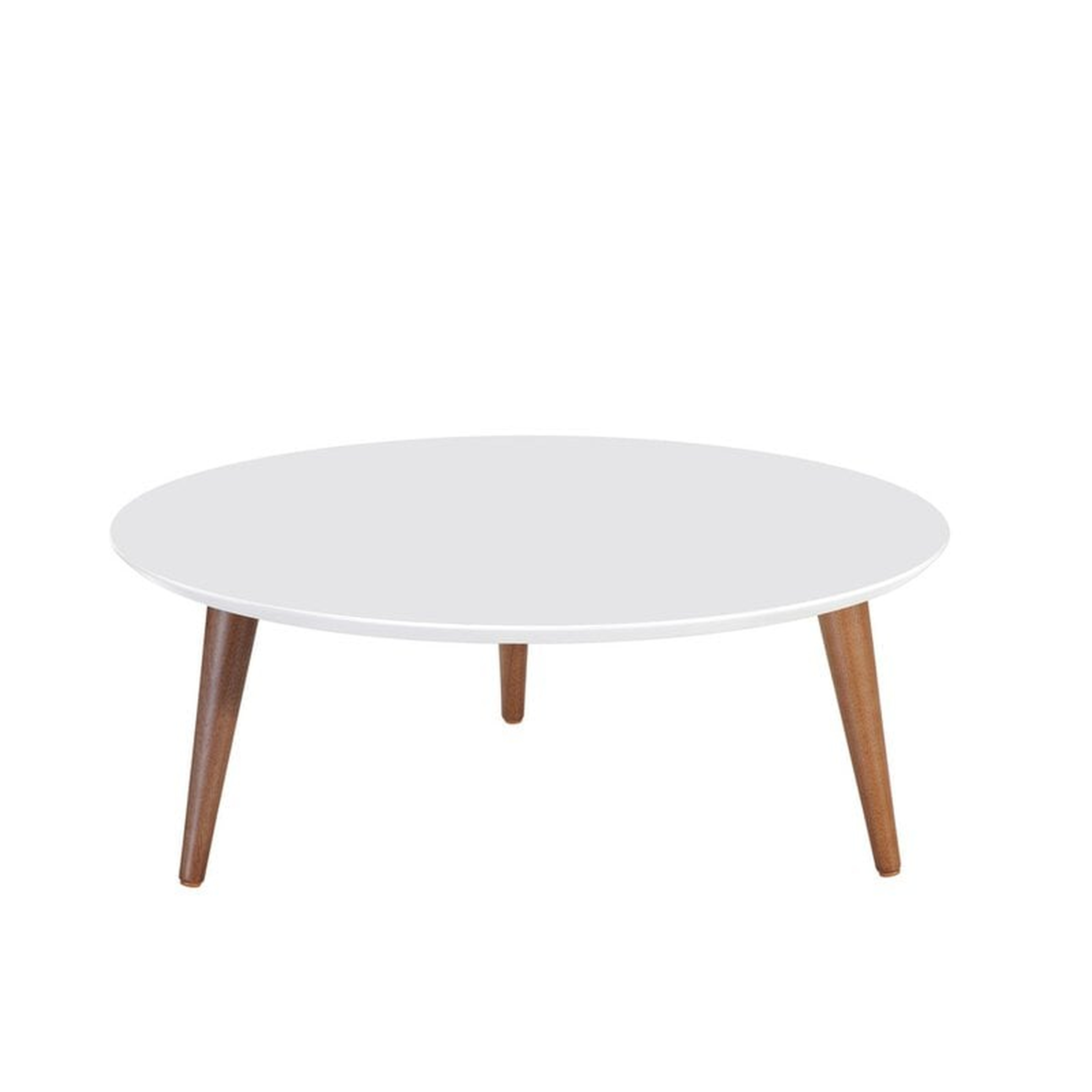 Enrique 3 Legs Coffee Table / White top - Wayfair