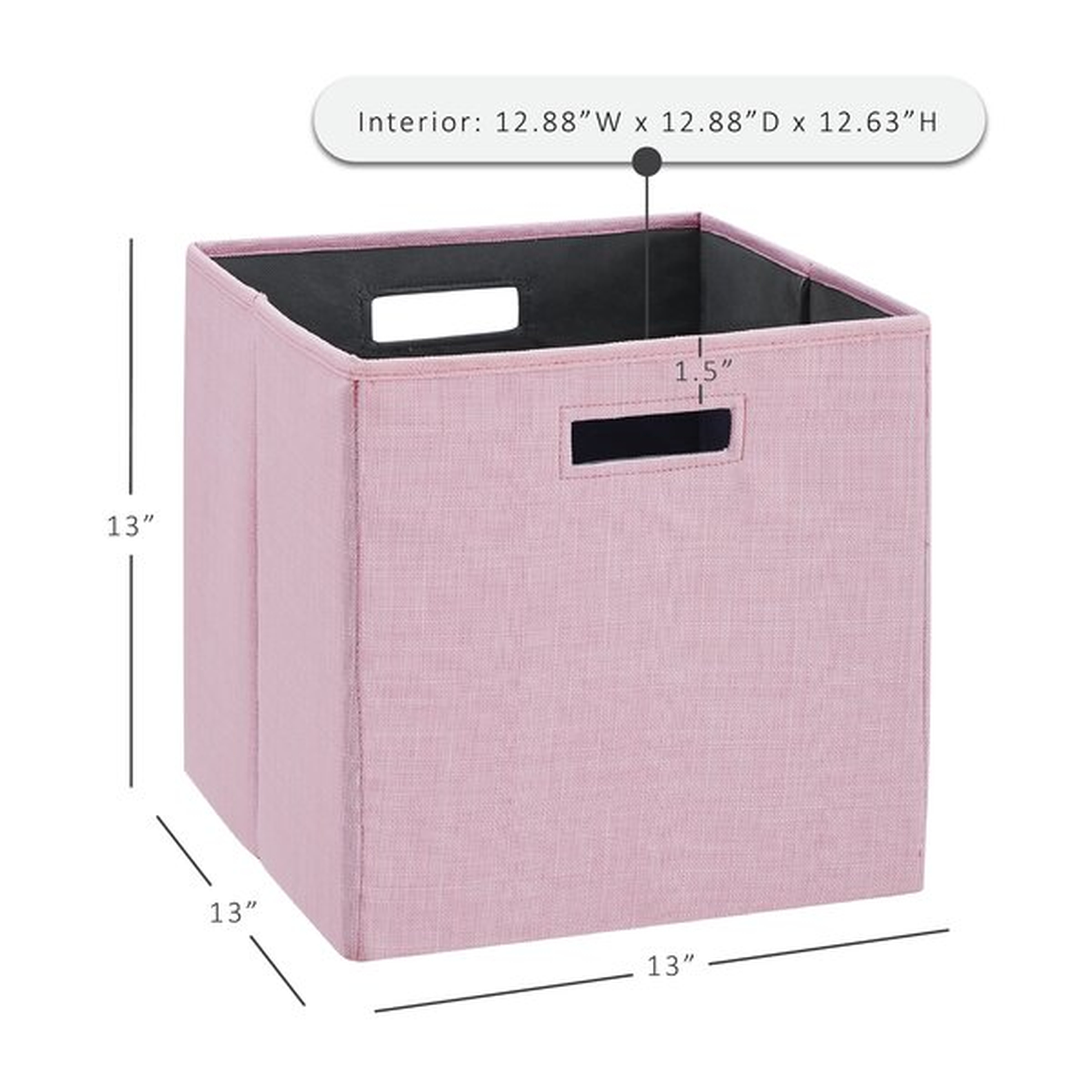 Veedersburg Storage Cardboard Bin Set of 2 - Wayfair