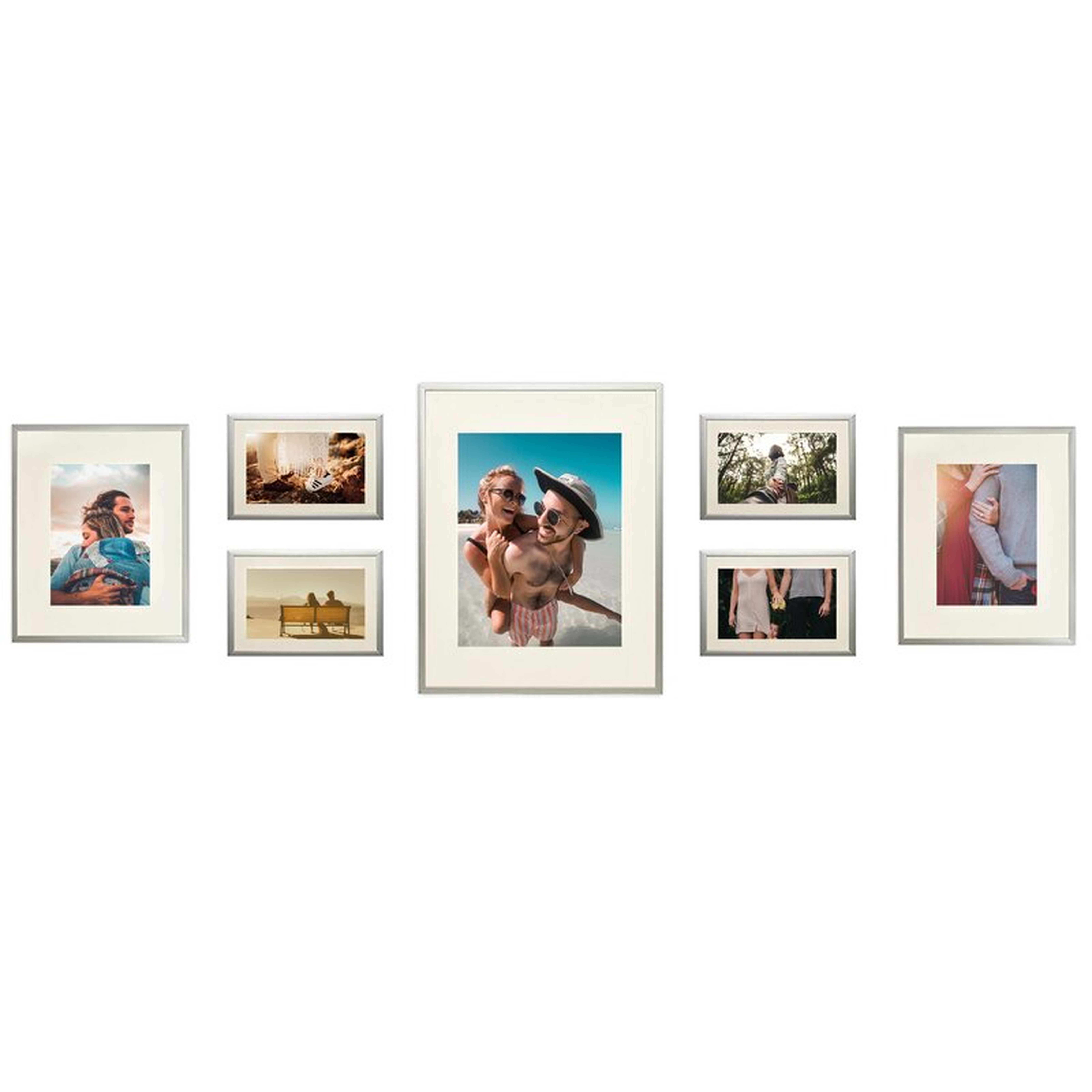 Alisson 7 Piece Gallery Wall Aluminum Picture Frame Set - Wayfair