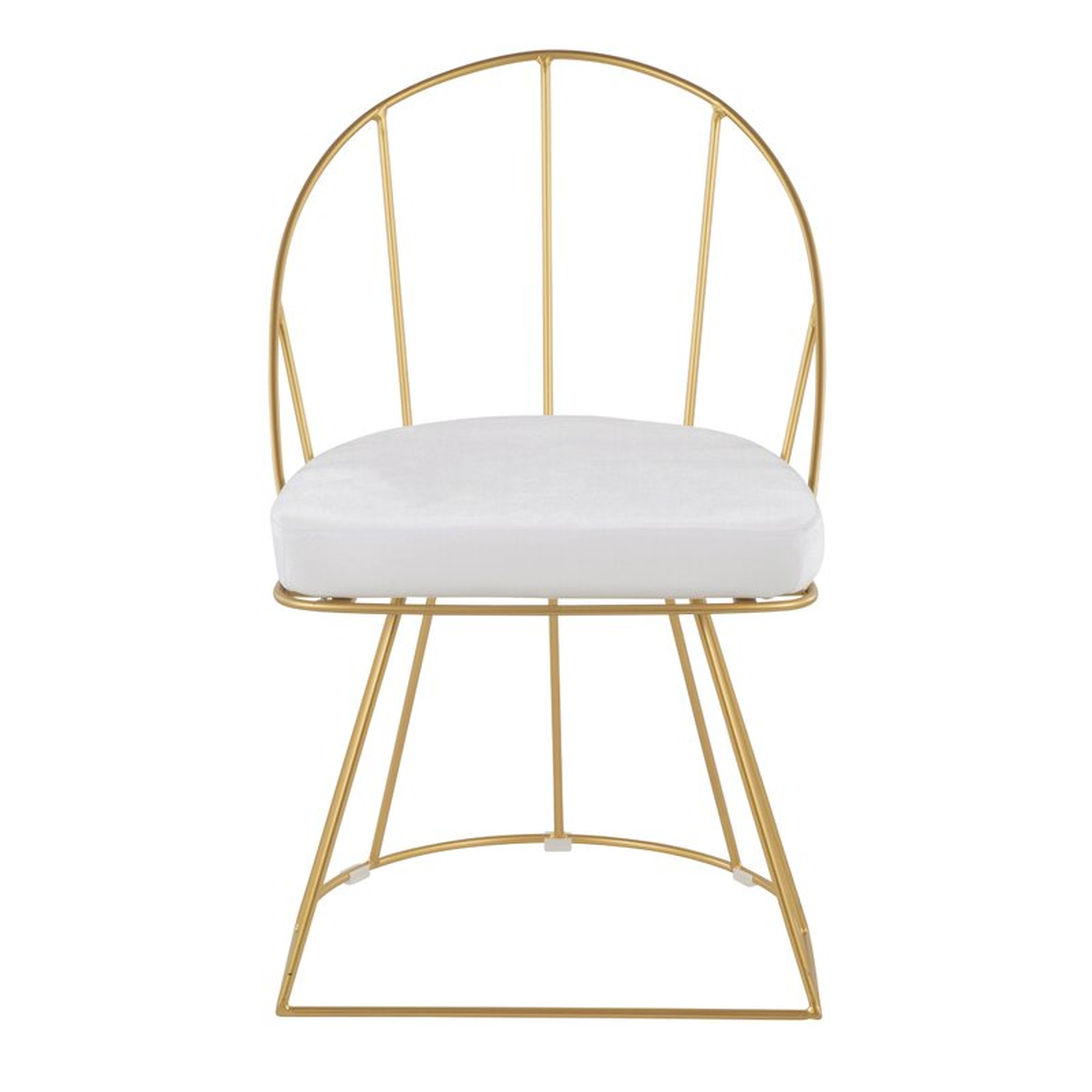 Campion Velvet Upholstered Windsor Back Side Chair - Set of 2 - Wayfair