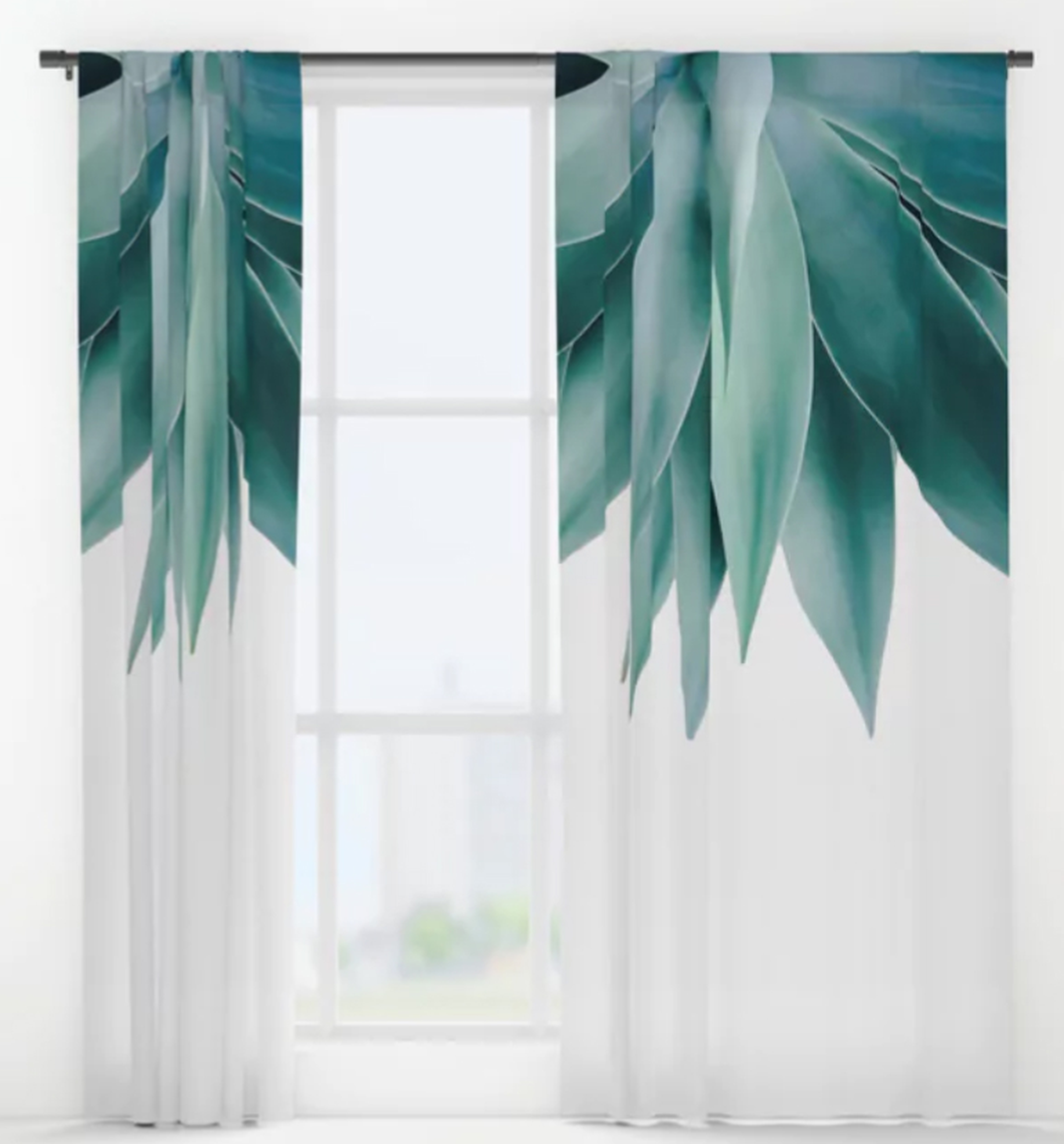 Agave fringe Window Curtains - Society6