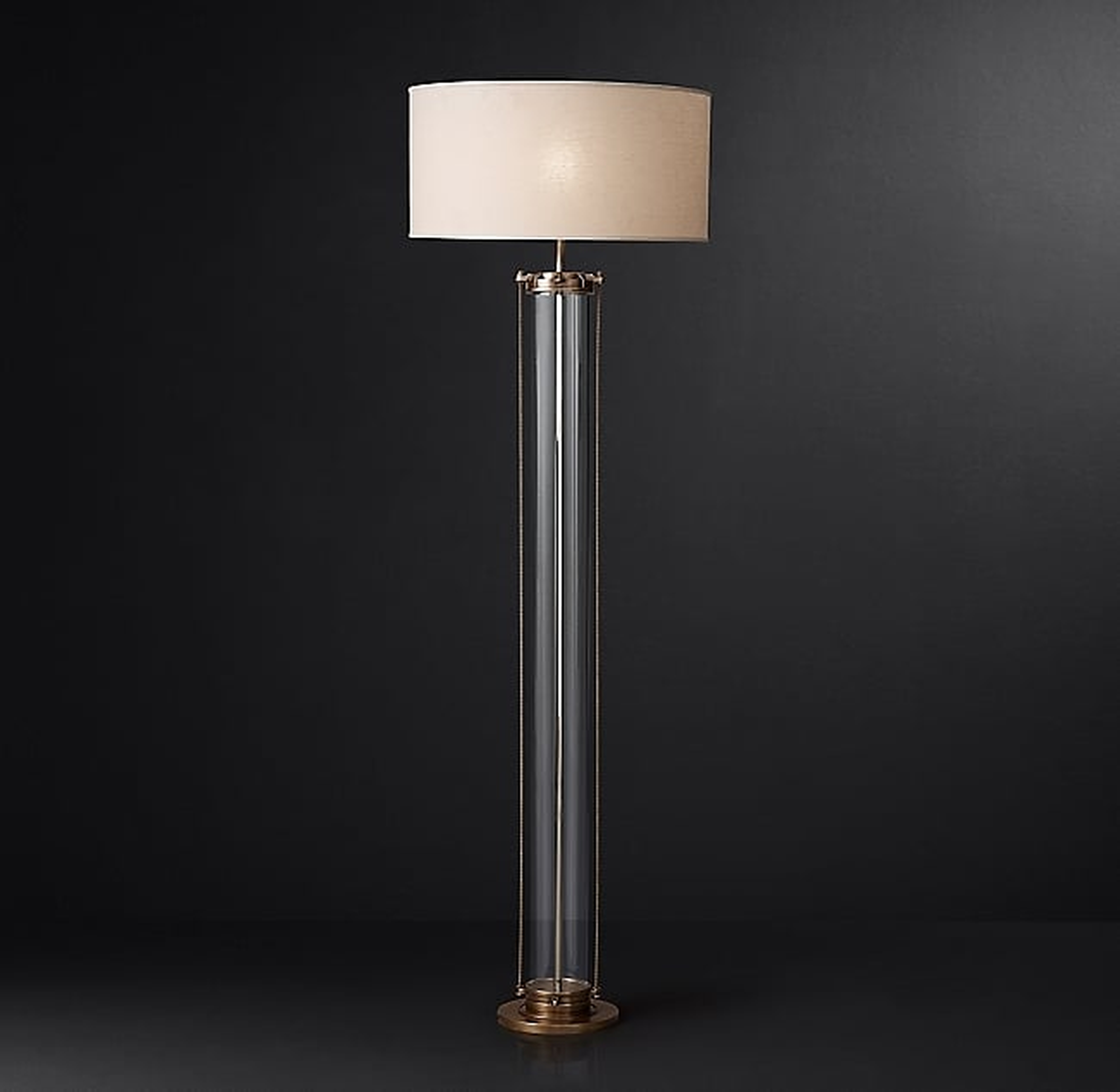 Flatiron Floor Lamp in Vintage Brass - RH Modern