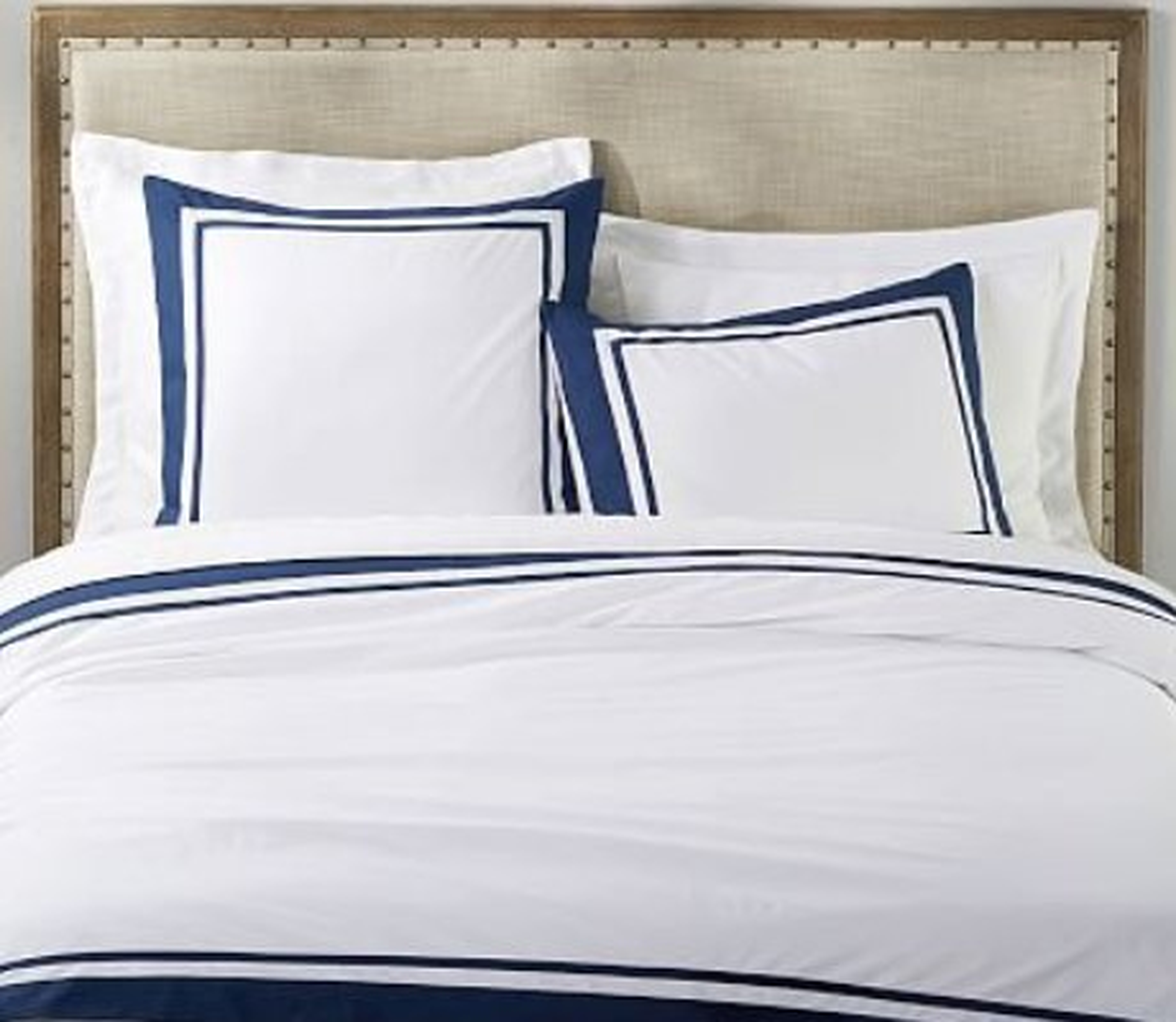 Parker Organic Percale Duvet Cover - Pottery Barn