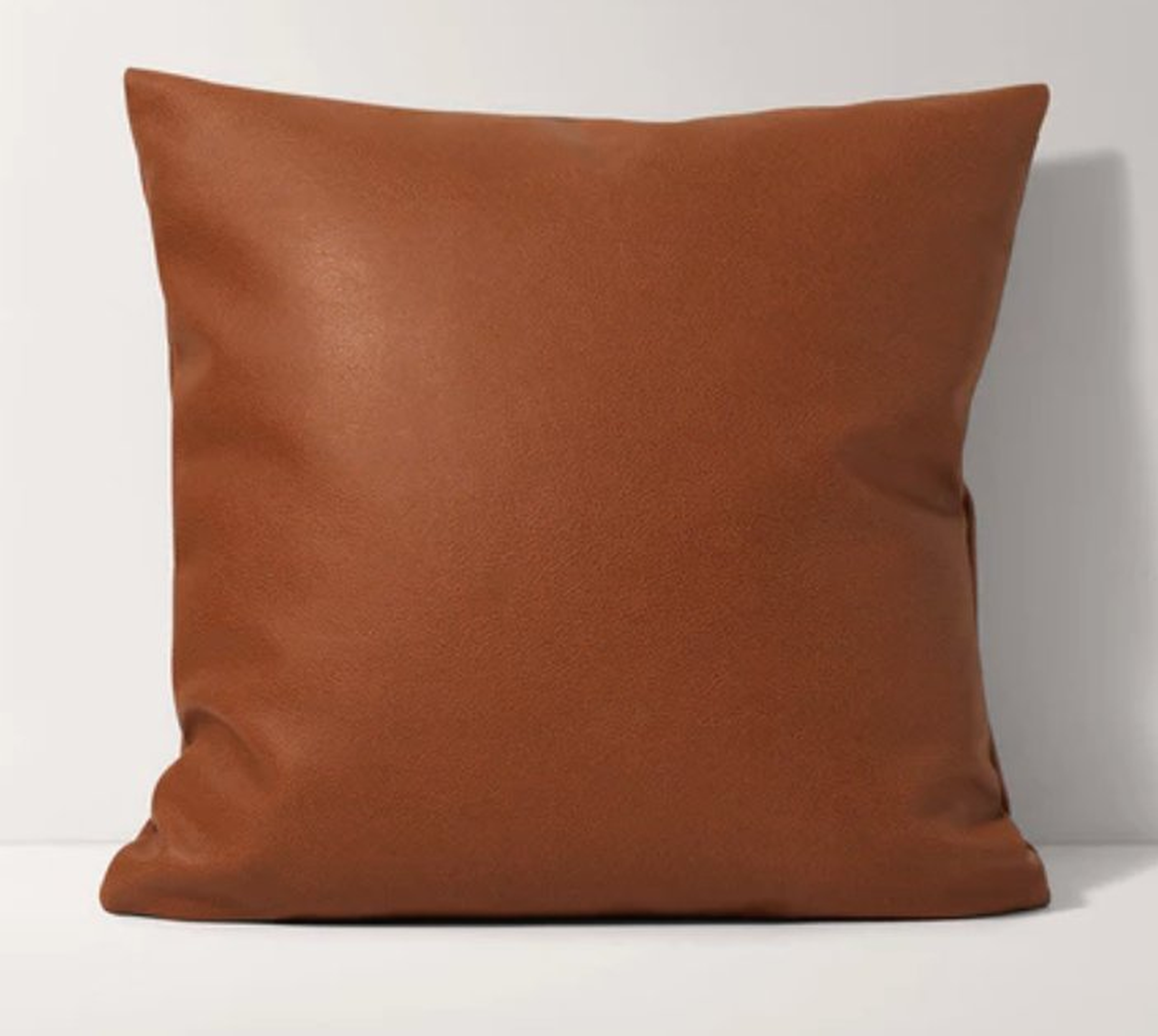 Faux Leather Pillow - w/ pillow insert - Burrow
