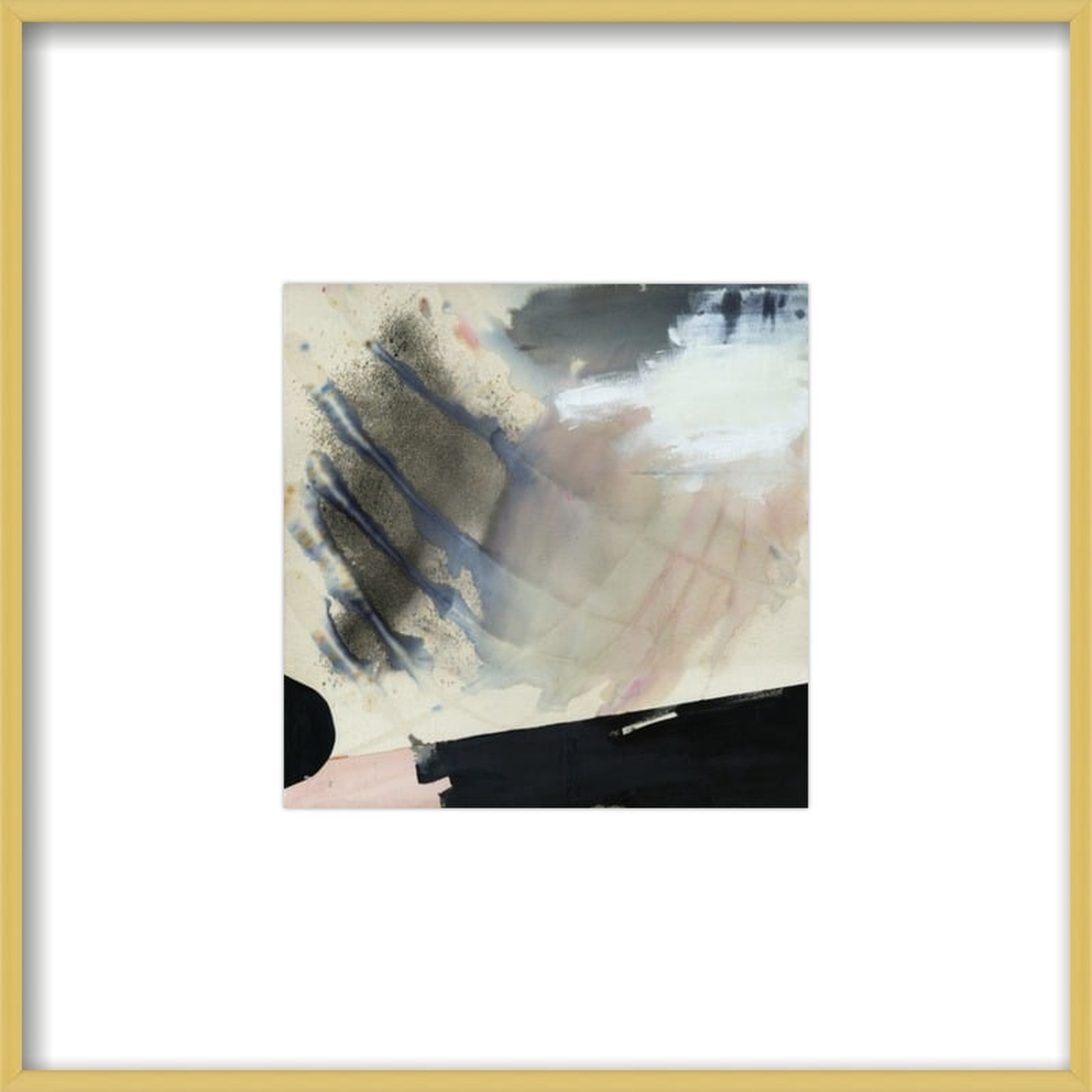 Alms  BY KARINA BANIA- 8x8"-  Frosted Gold Metal Frame- With Matte - Artfully Walls