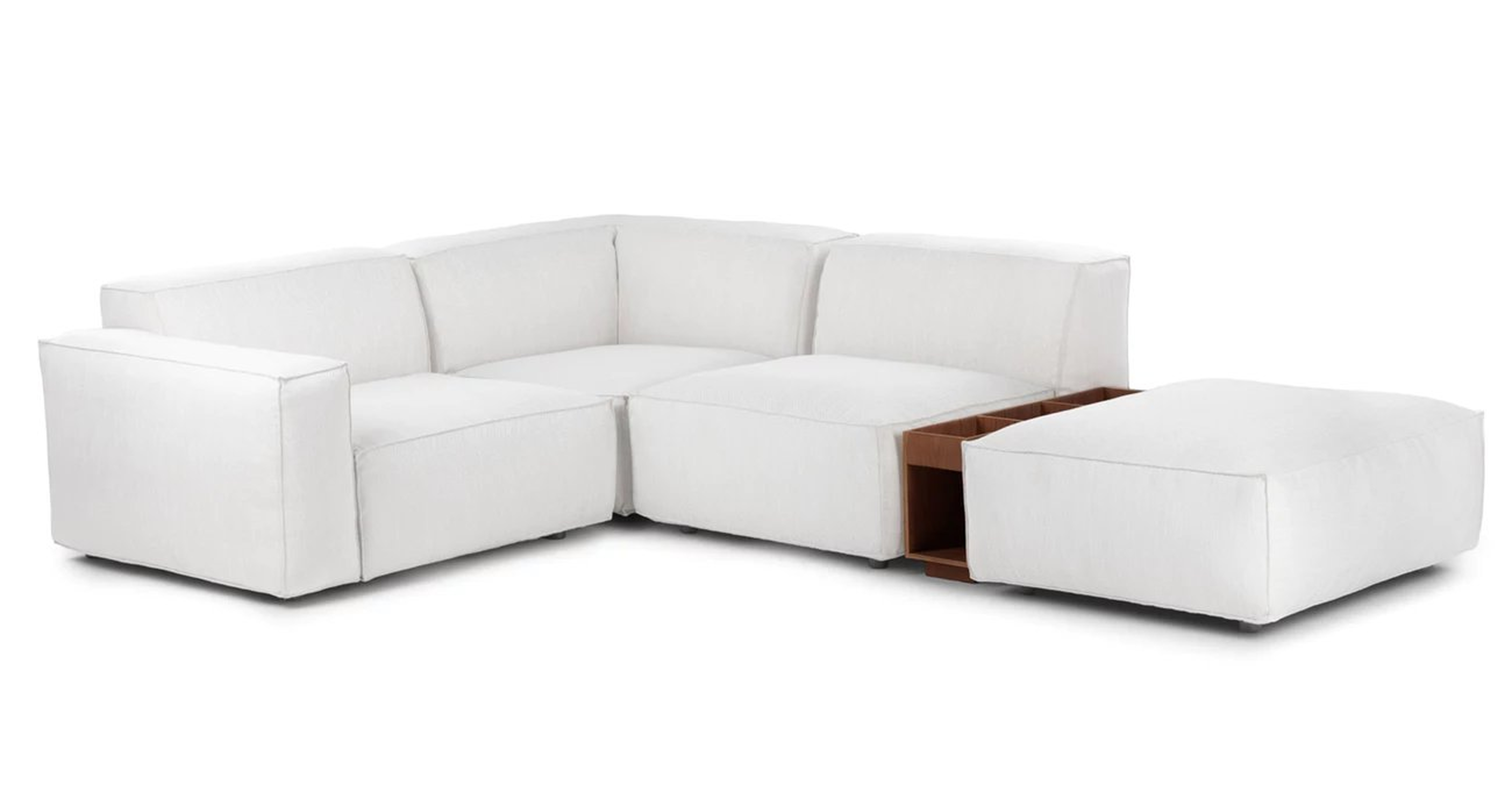 Solae Chill White Sectional - Article