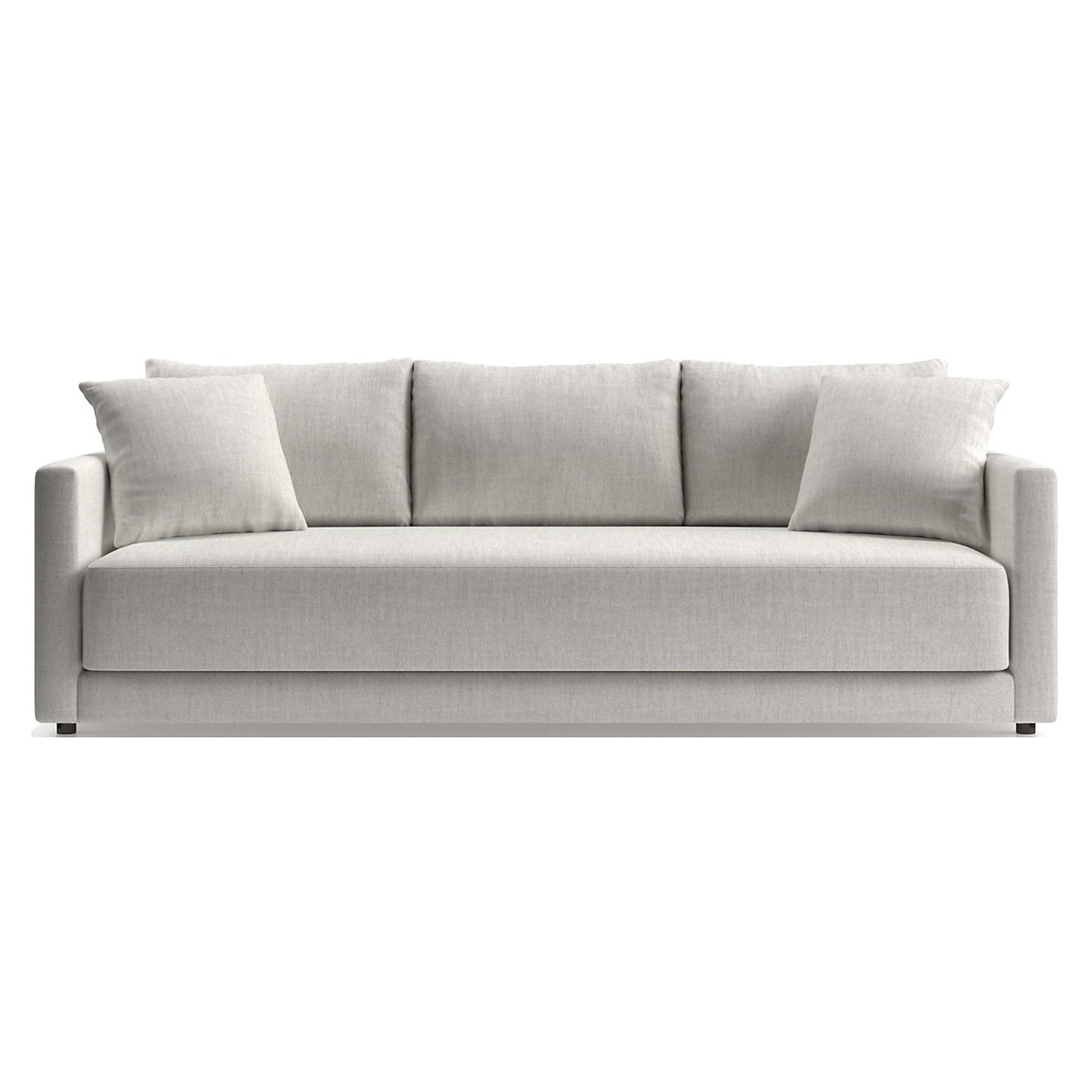 Gather Grande Bench Sofa - Tribute, Sterling - Crate and Barrel