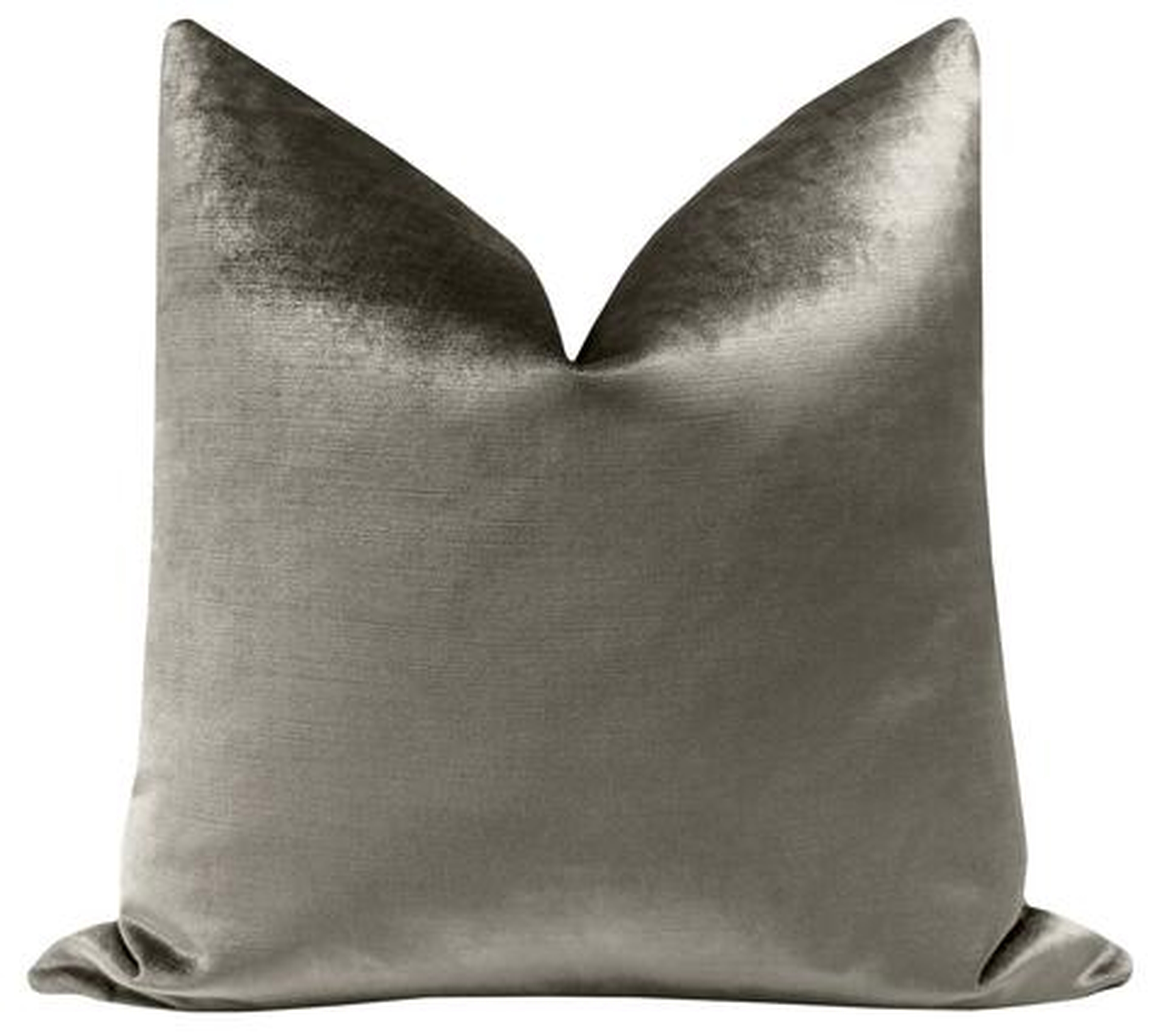 Faux Silk Velvet // Quartz - 22" X 22" Pillow Cover - Little Design Company