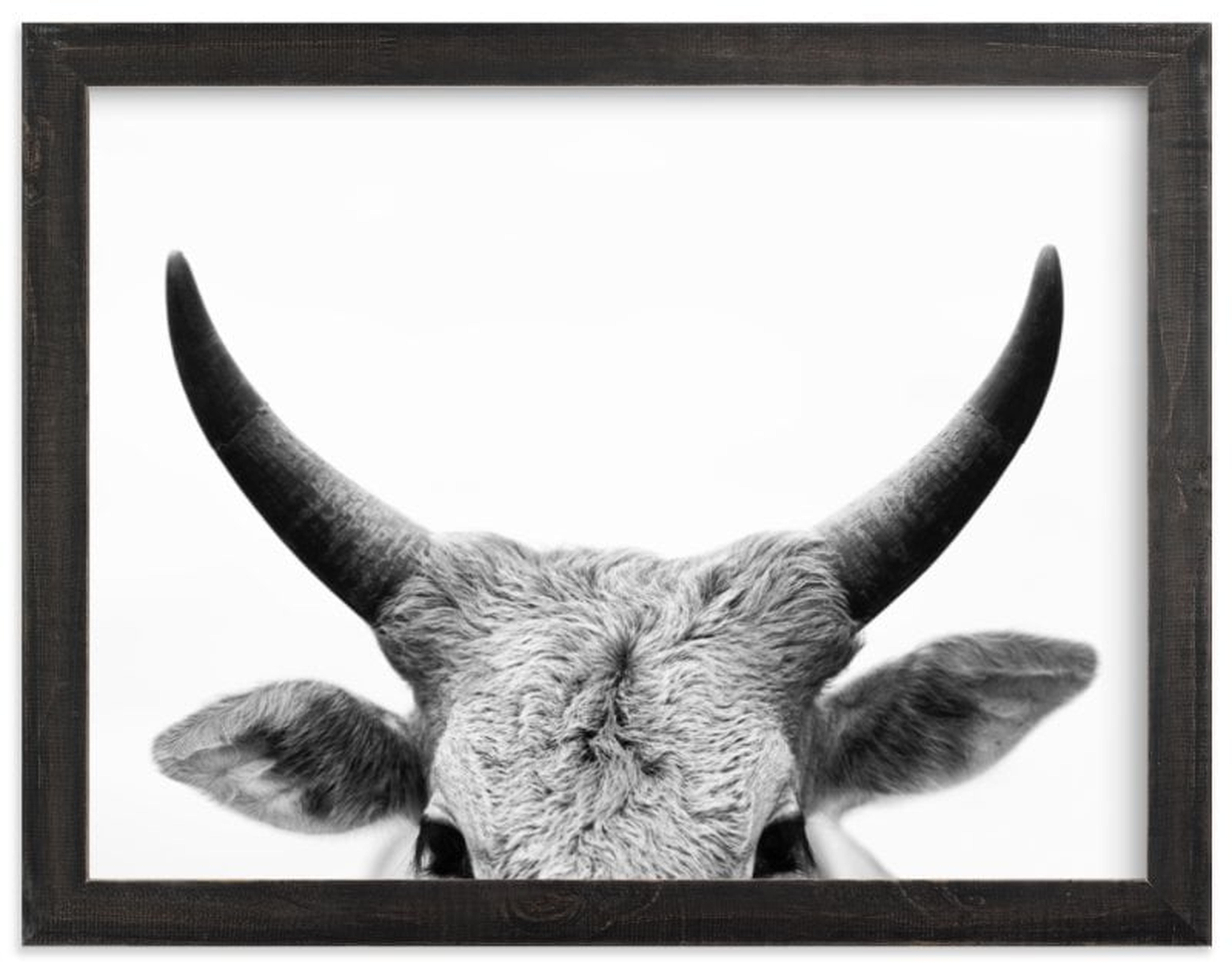 jane gallagher  - 40"x30" - Distressed Charcoal Stain Frame - Minted