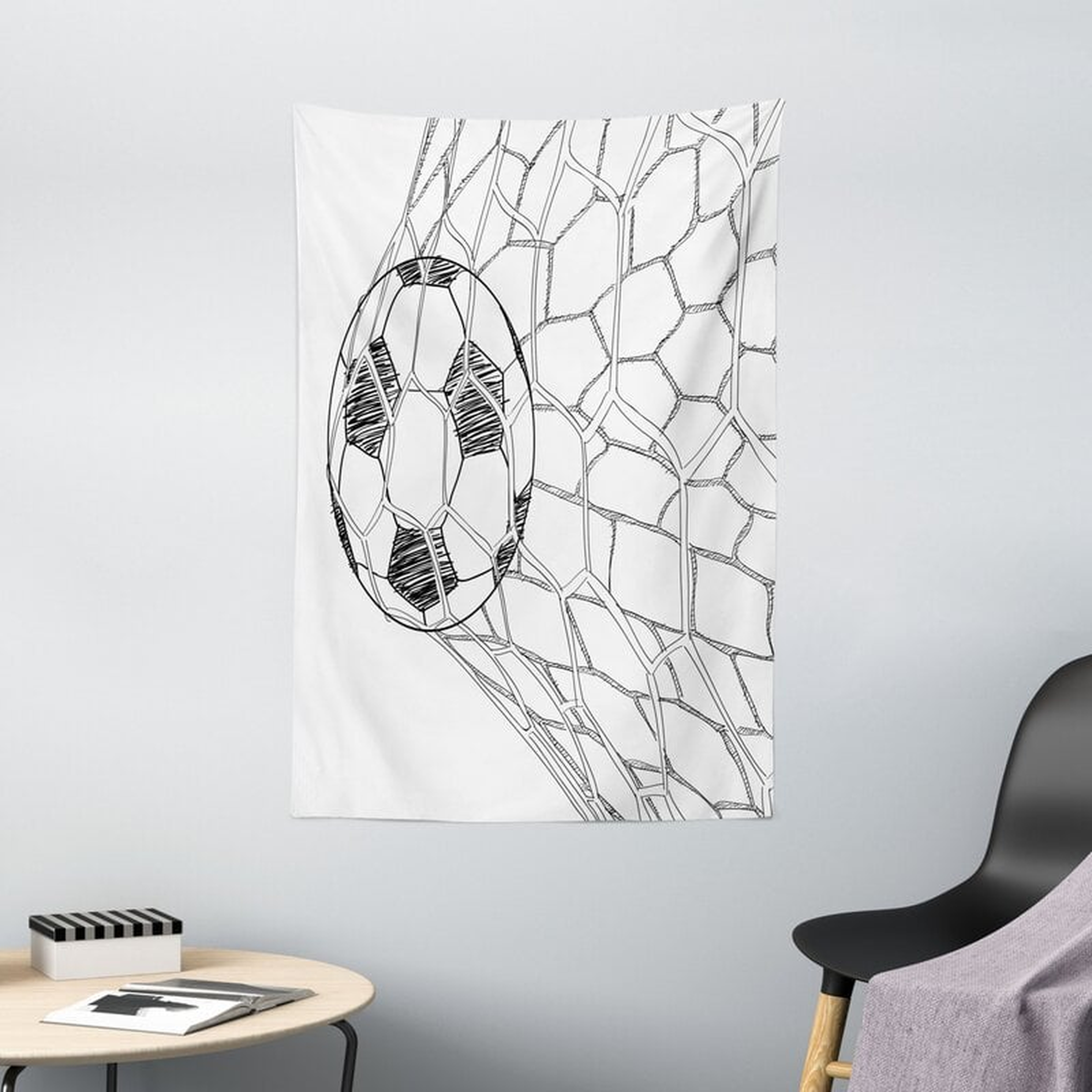 Ambesonne Soccer Tapestry, Soccer Ball - Wayfair