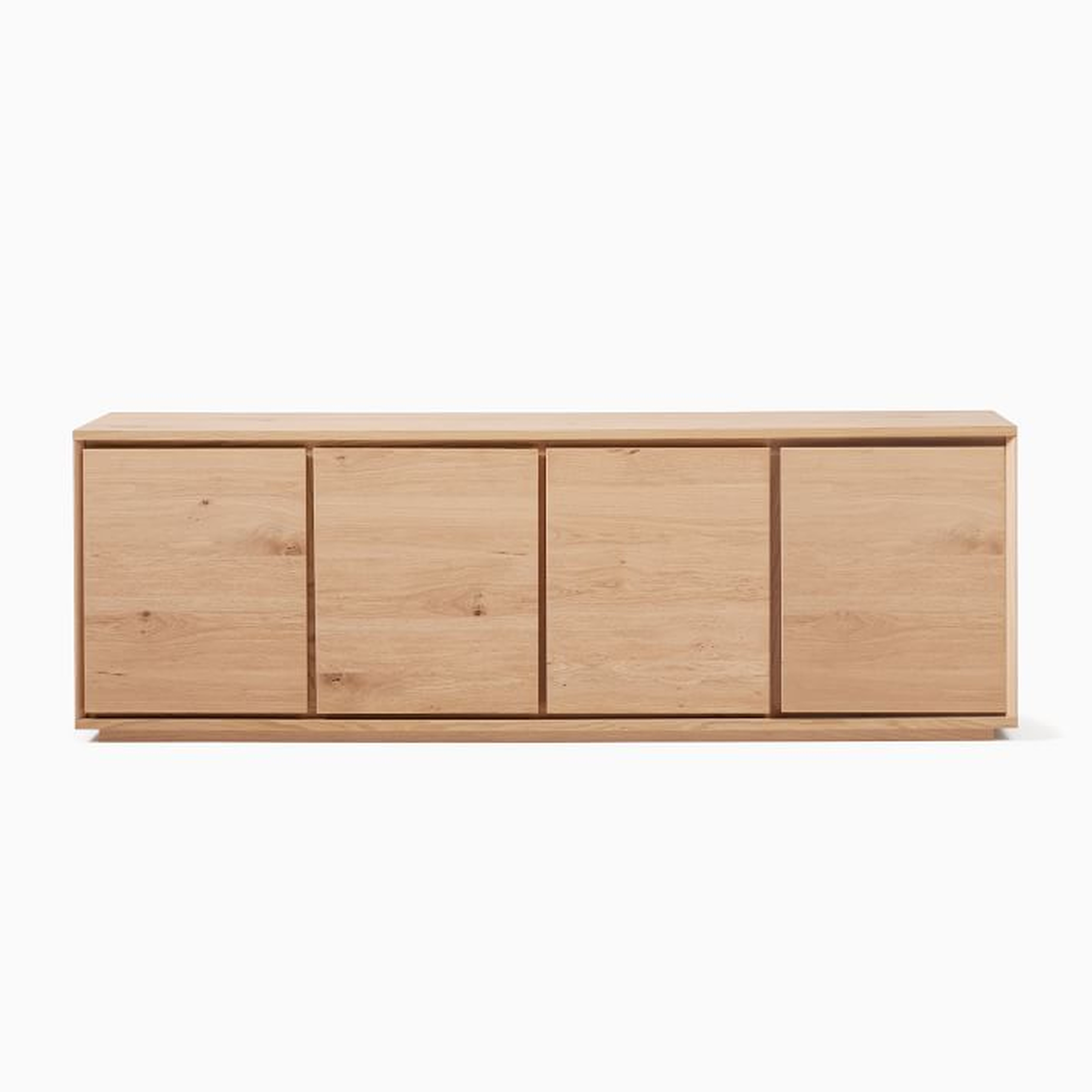 Norre Media Console, 80", Blonde - West Elm