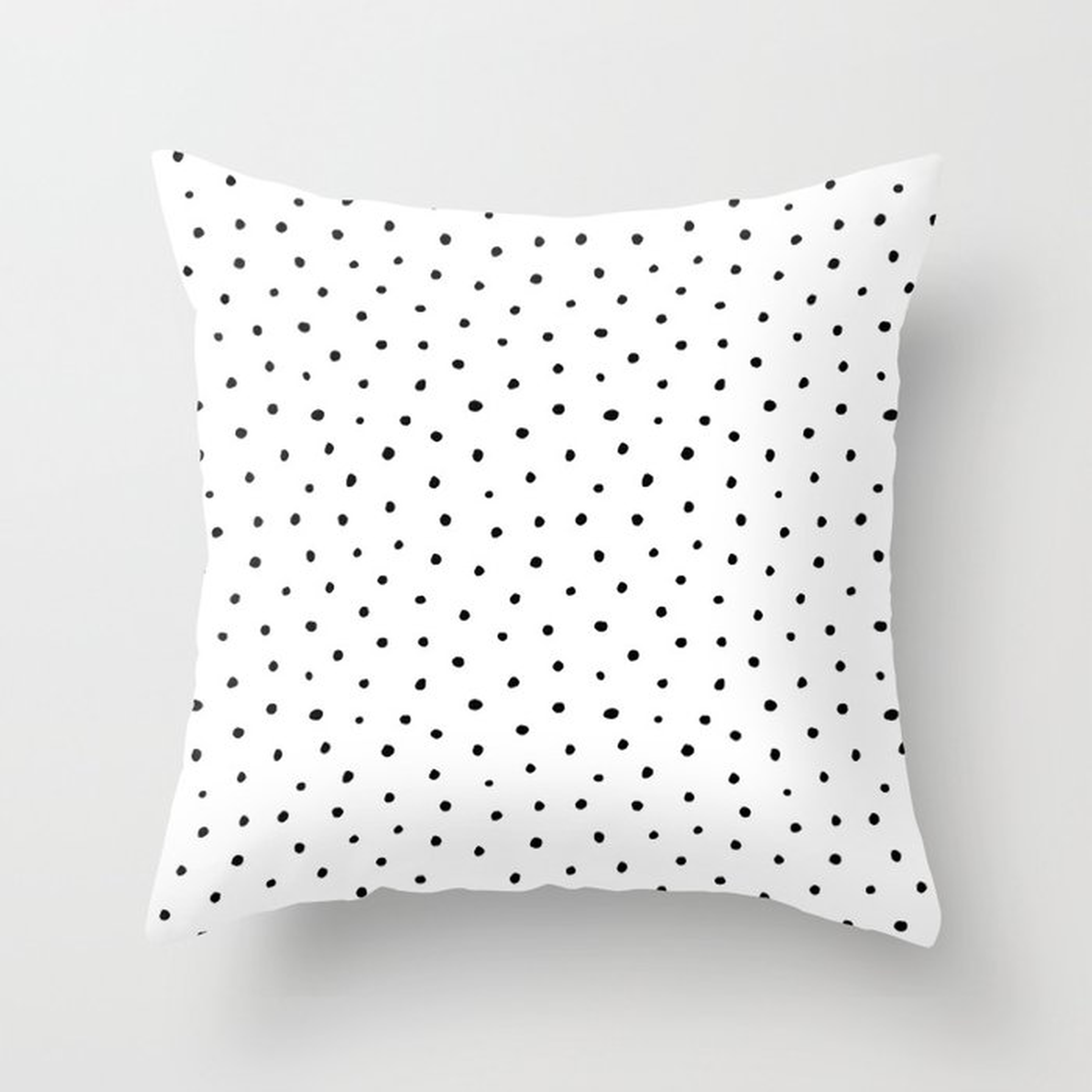 Polka Dots in Love Throw Pillow with pillow insert - Society6