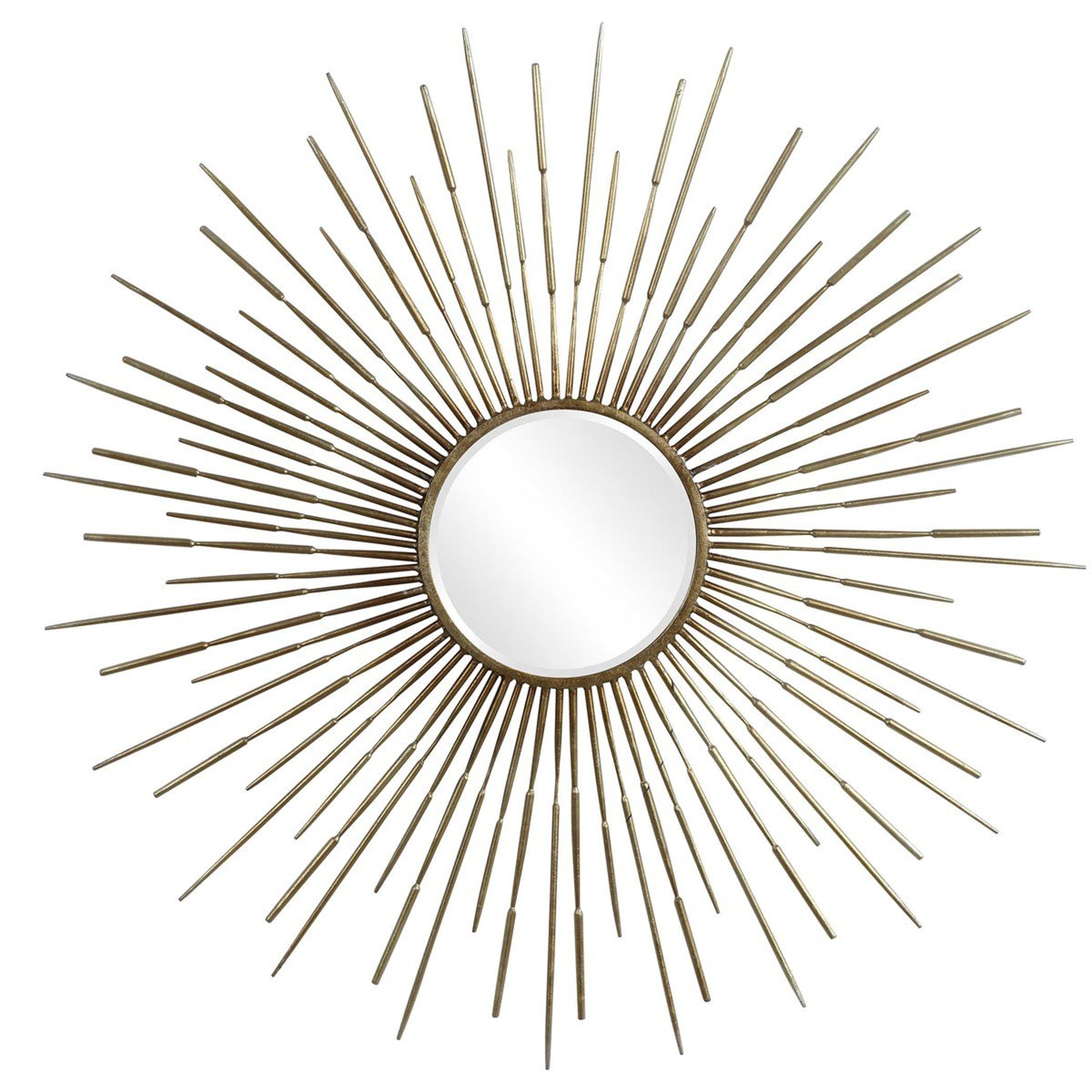 GOLDEN RAYS ROUND MIRROR - Uttermost