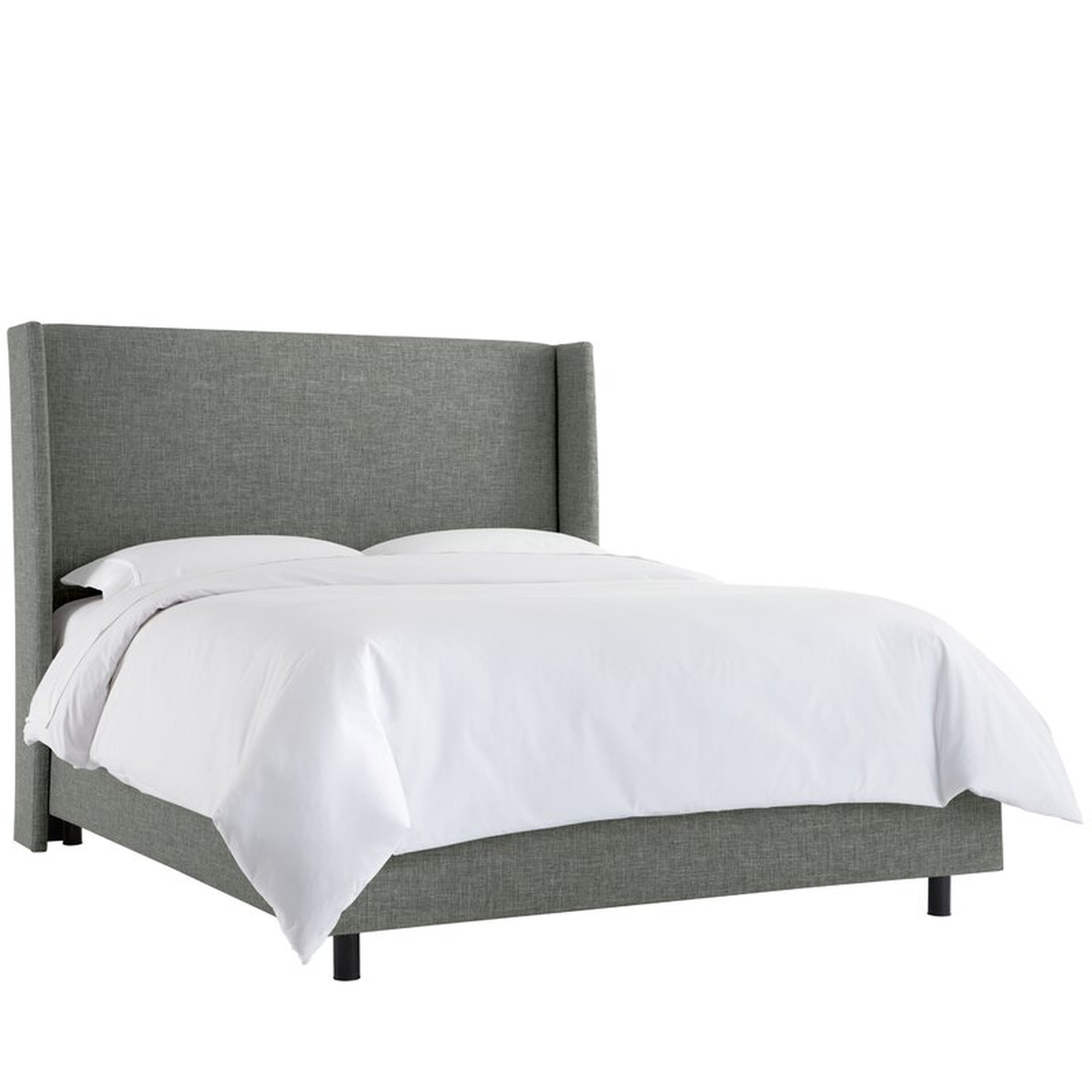 Alrai Upholstered Standard Bed - King, Charcoal - Wayfair