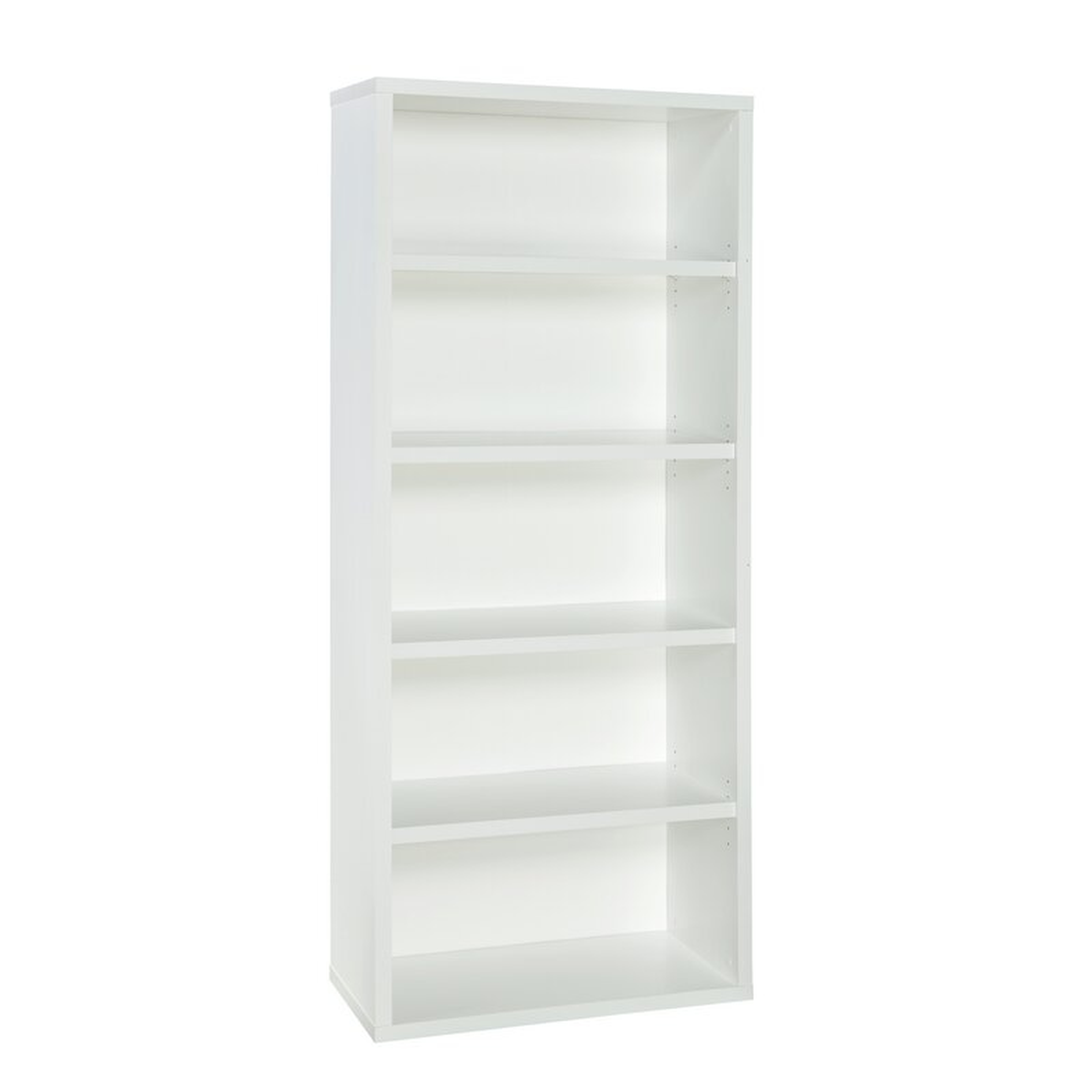 Decorative 6 Shelf Standard Bookcase (white) - Wayfair