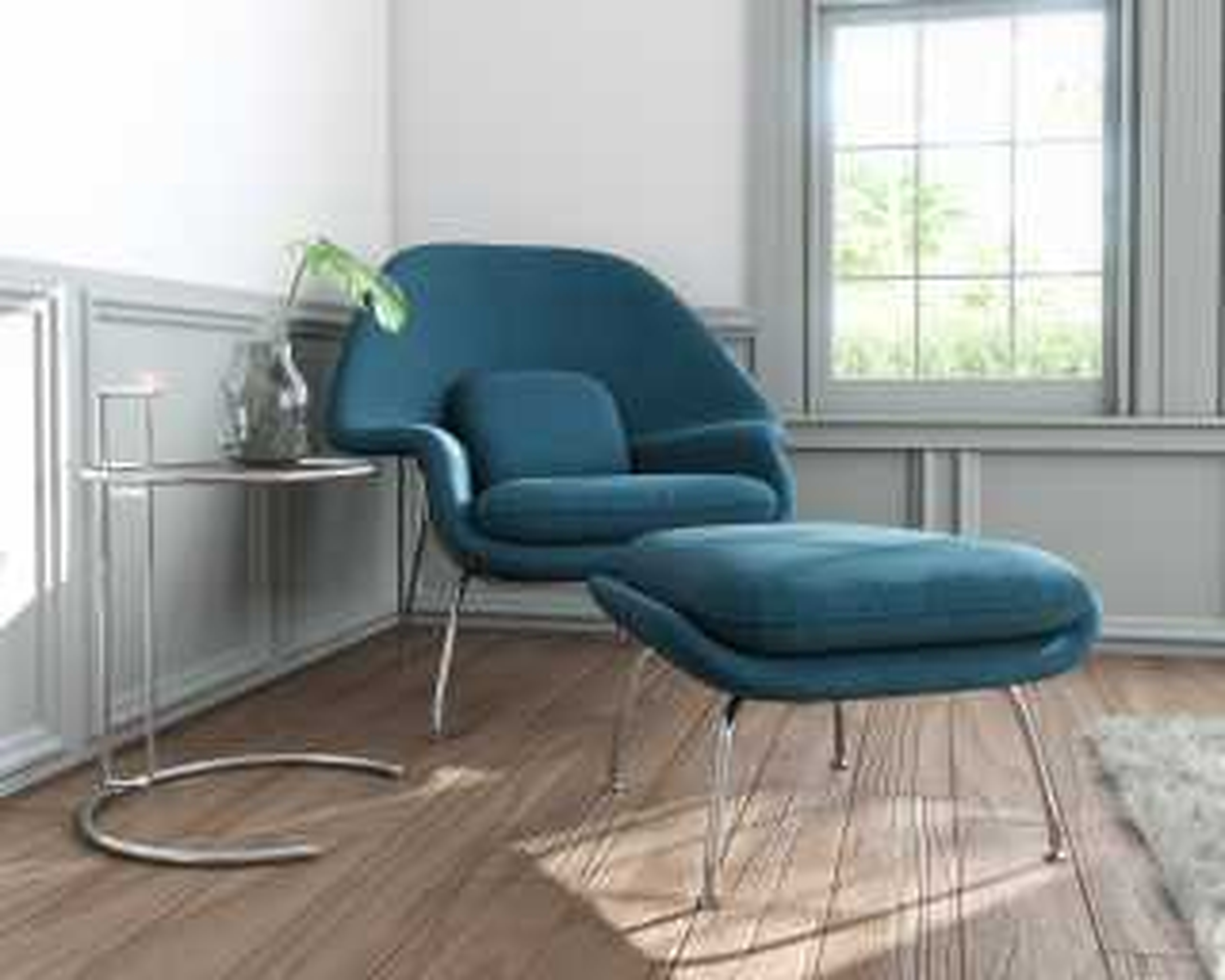 Womb Chair And Ottoman - Twilight - Rove Concepts