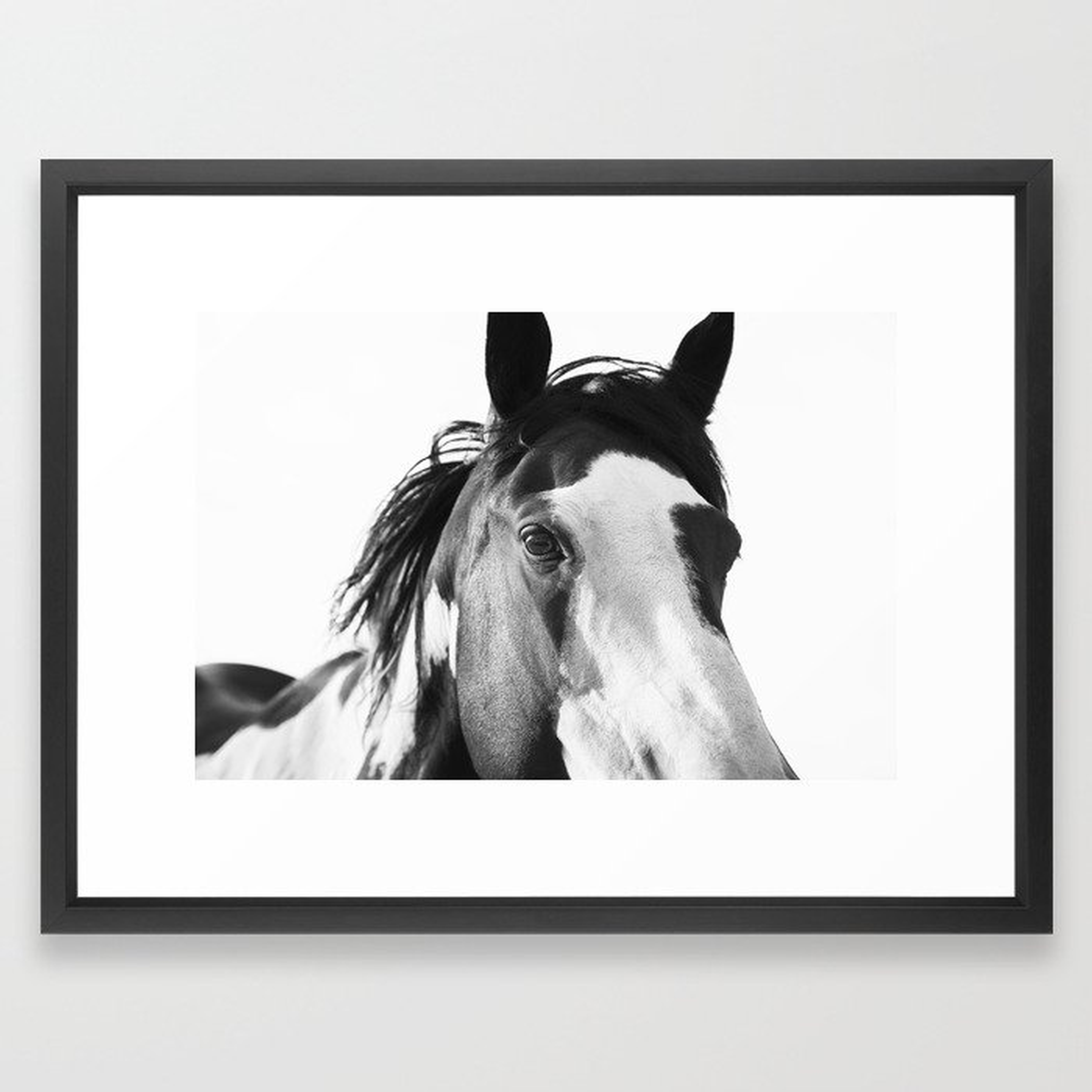 Paint Horse | Modern Horse Art Framed Art Print - Society6