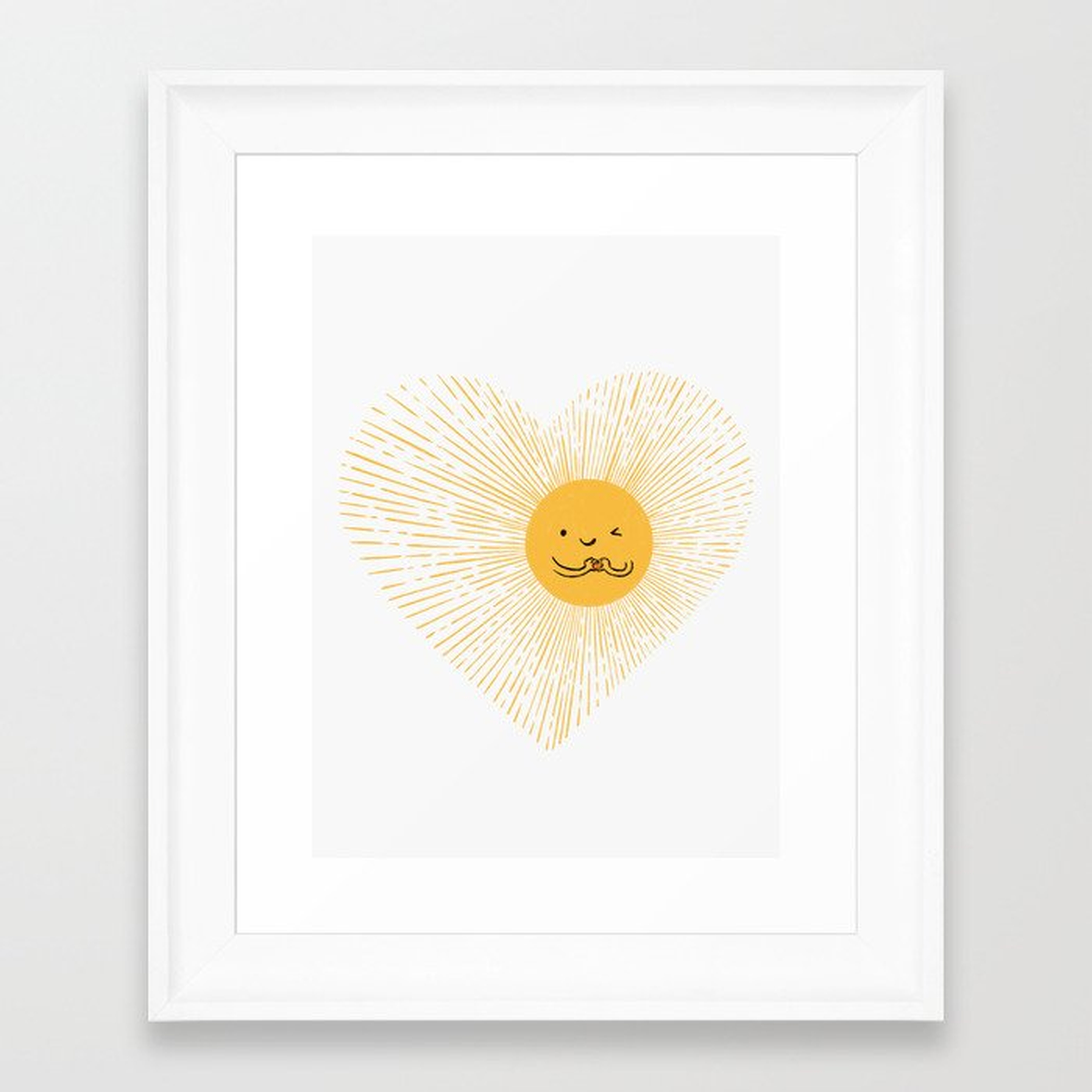 You are the Sunshine of my heart Framed Art Print by ilovedoodle - Society6