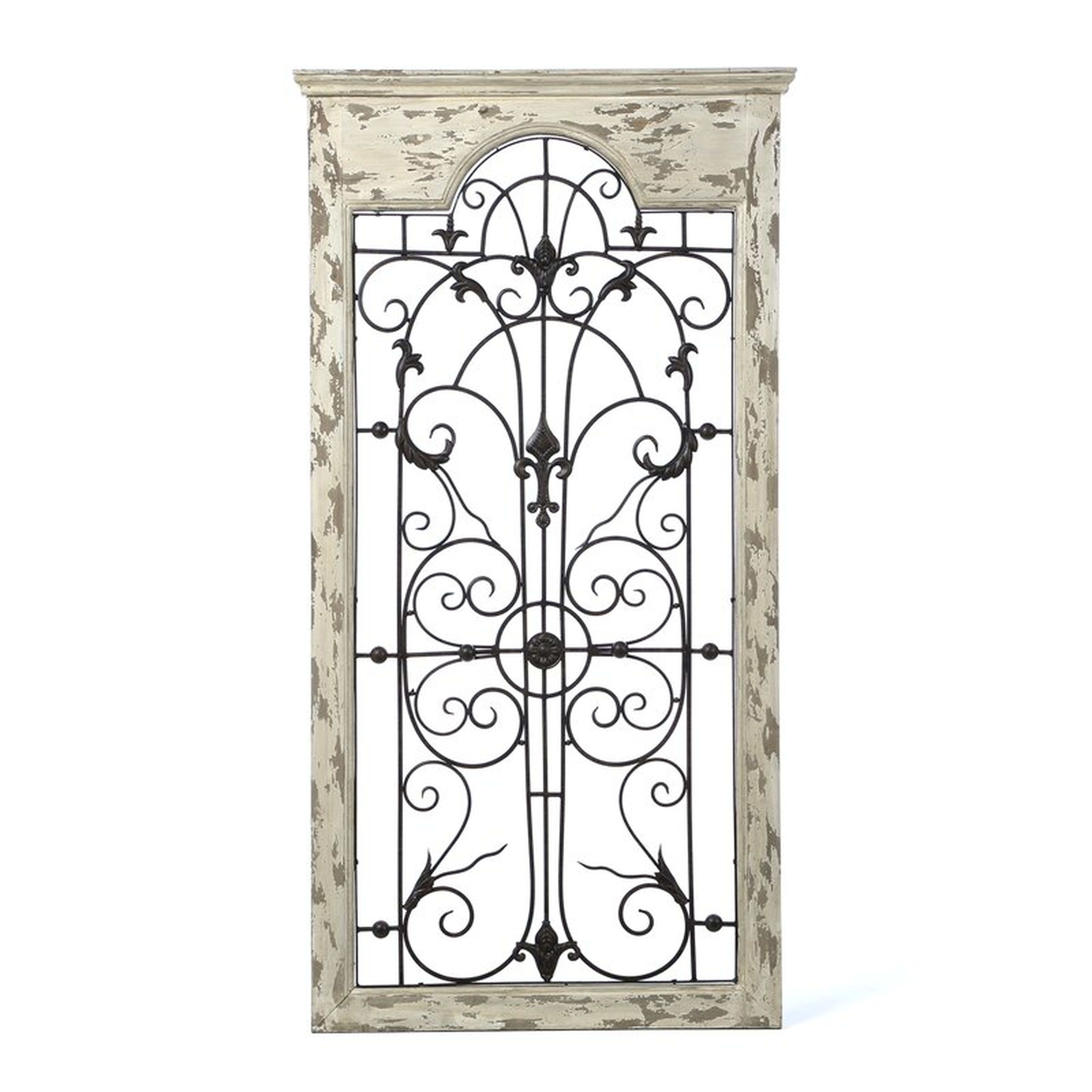 Gate White Wood and Metal Wall Décor - Wayfair