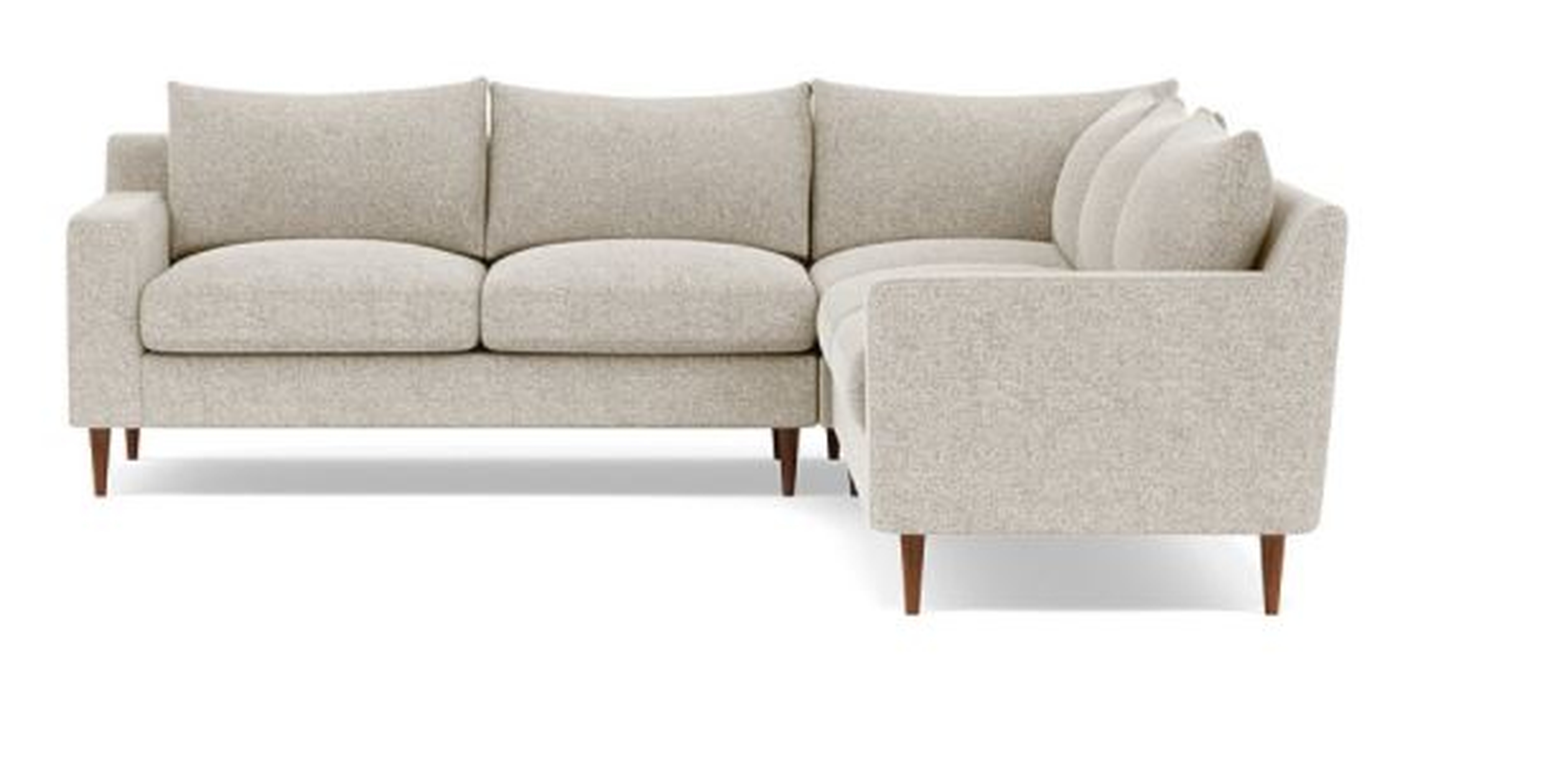 SLOAN Corner 4-Seat Sectional Sofa, Opal, 121" - Interior Define
