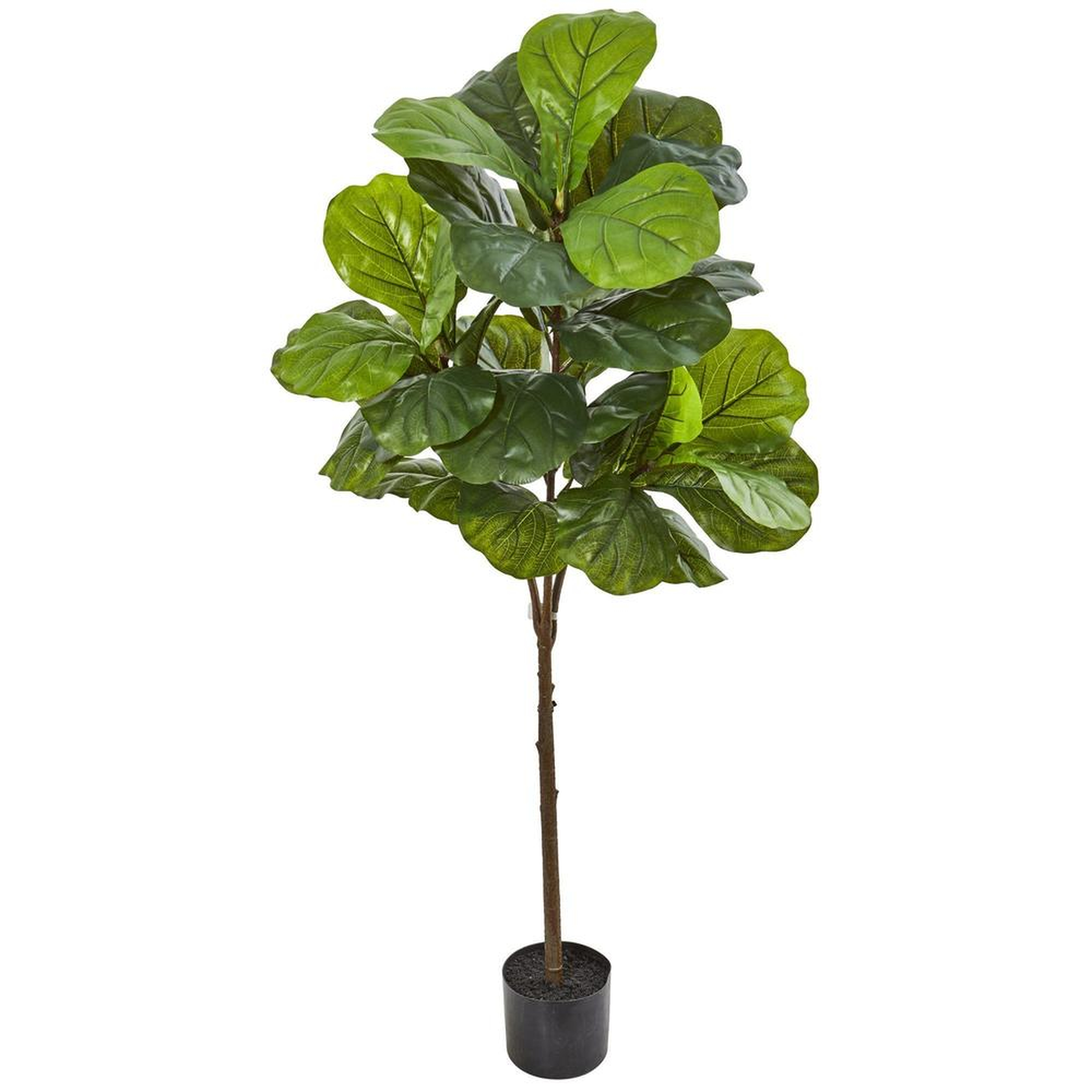Real Touch Fiddle Leaf Artificial Tree, 54" - Fiddle + Bloom