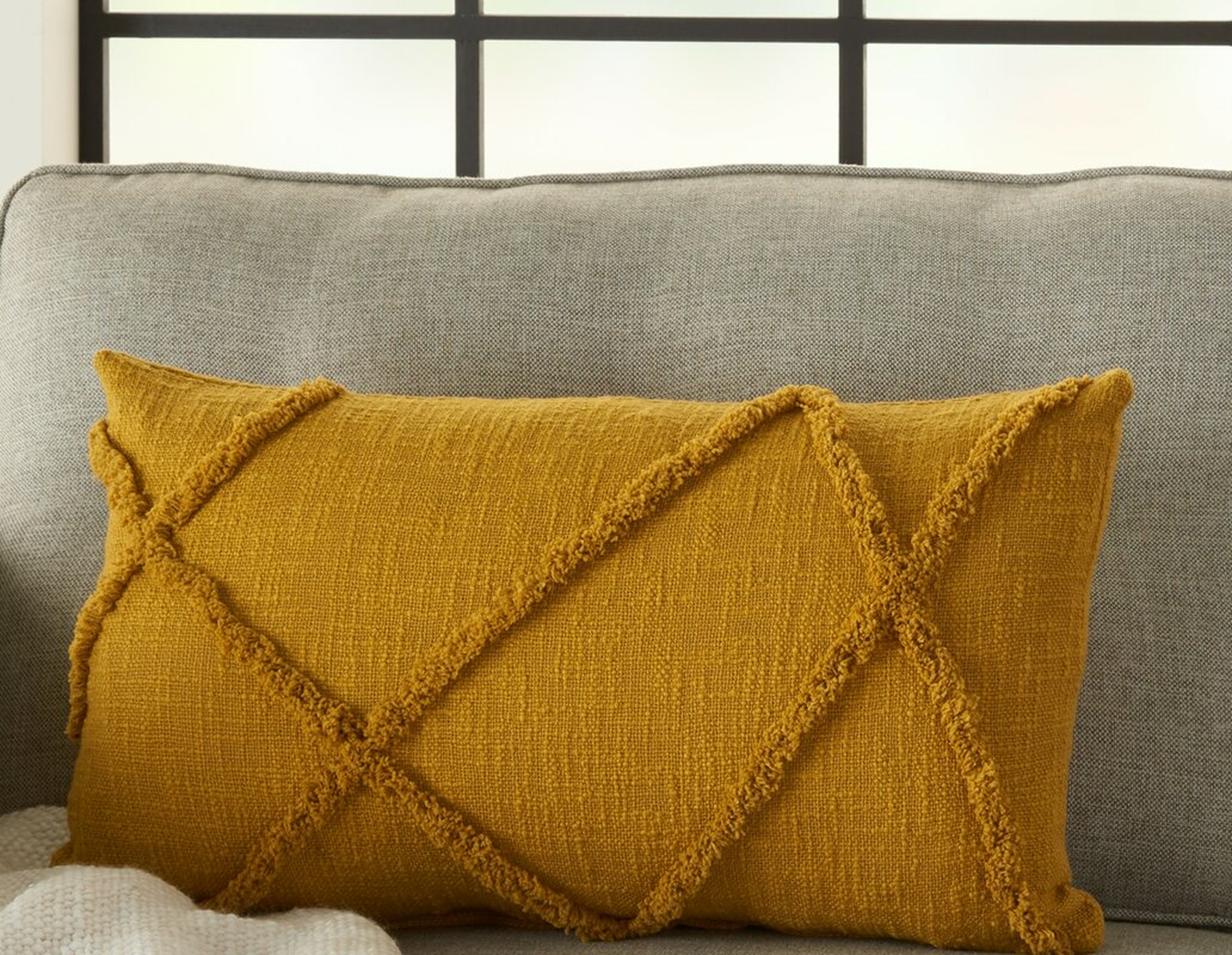 Remi Cotton Abstract Lumbar Pillow - insert included - Wayfair