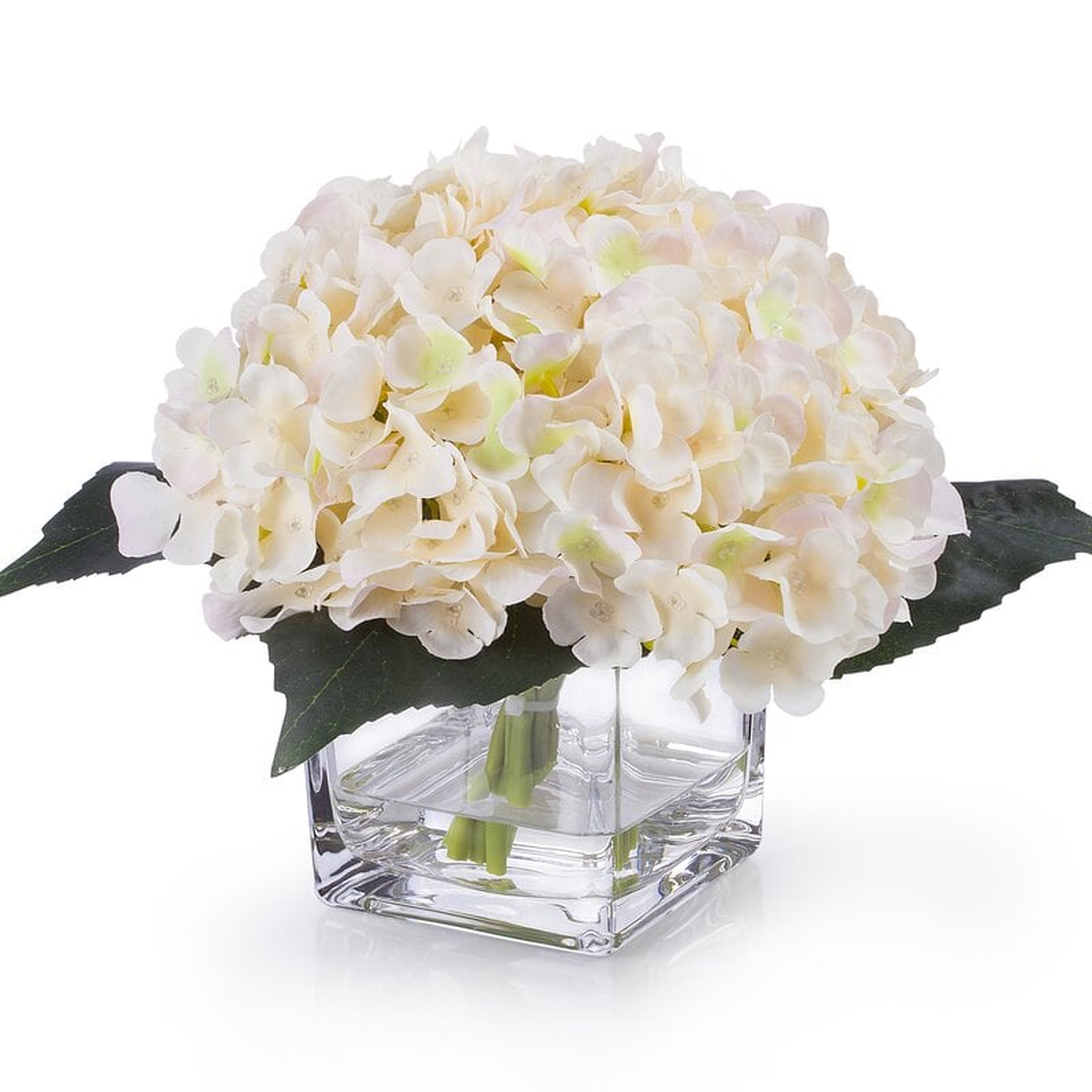 Hydrangea Floral Arrangement in Vase - Wayfair