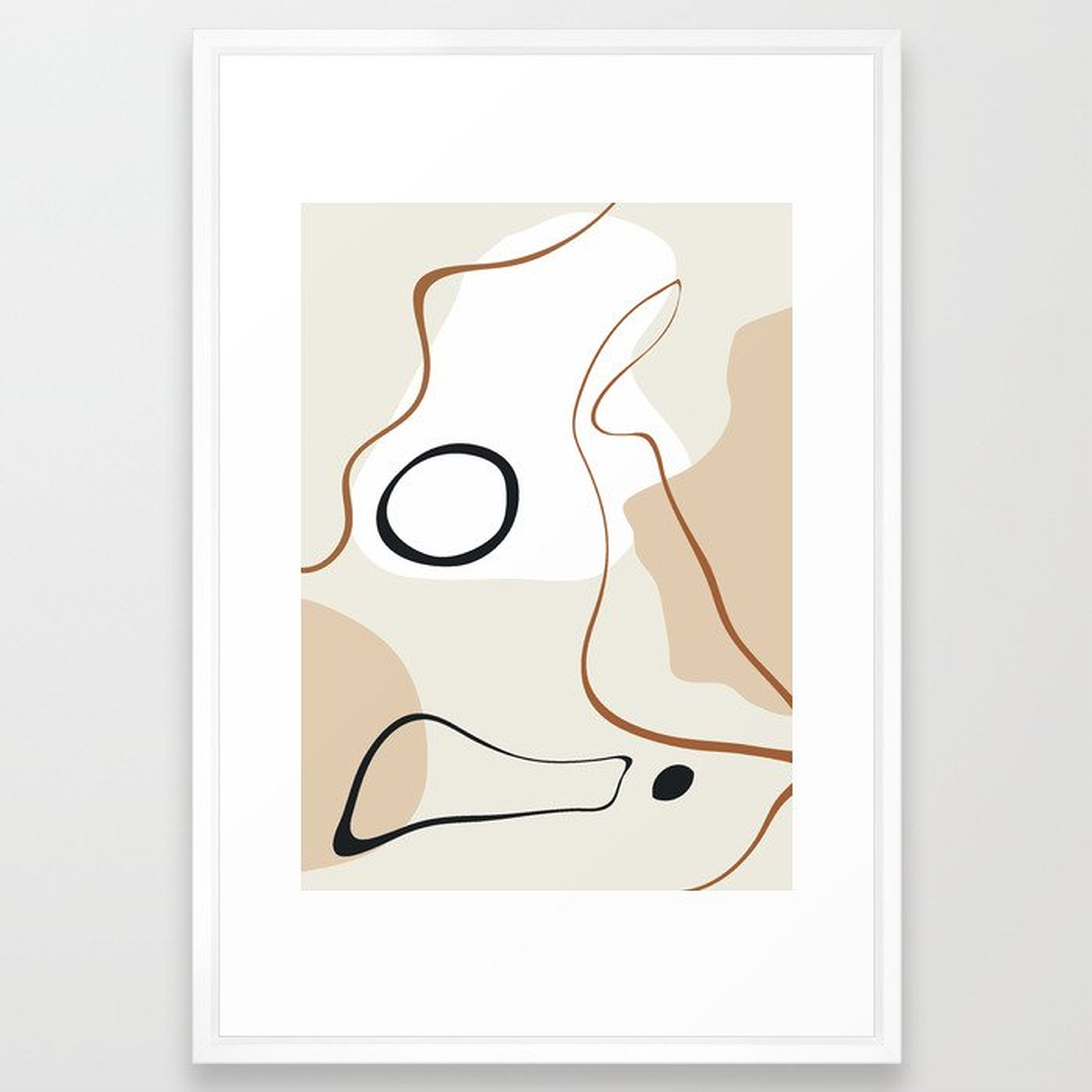 abstract minimal 15 Framed Art Print - Society6