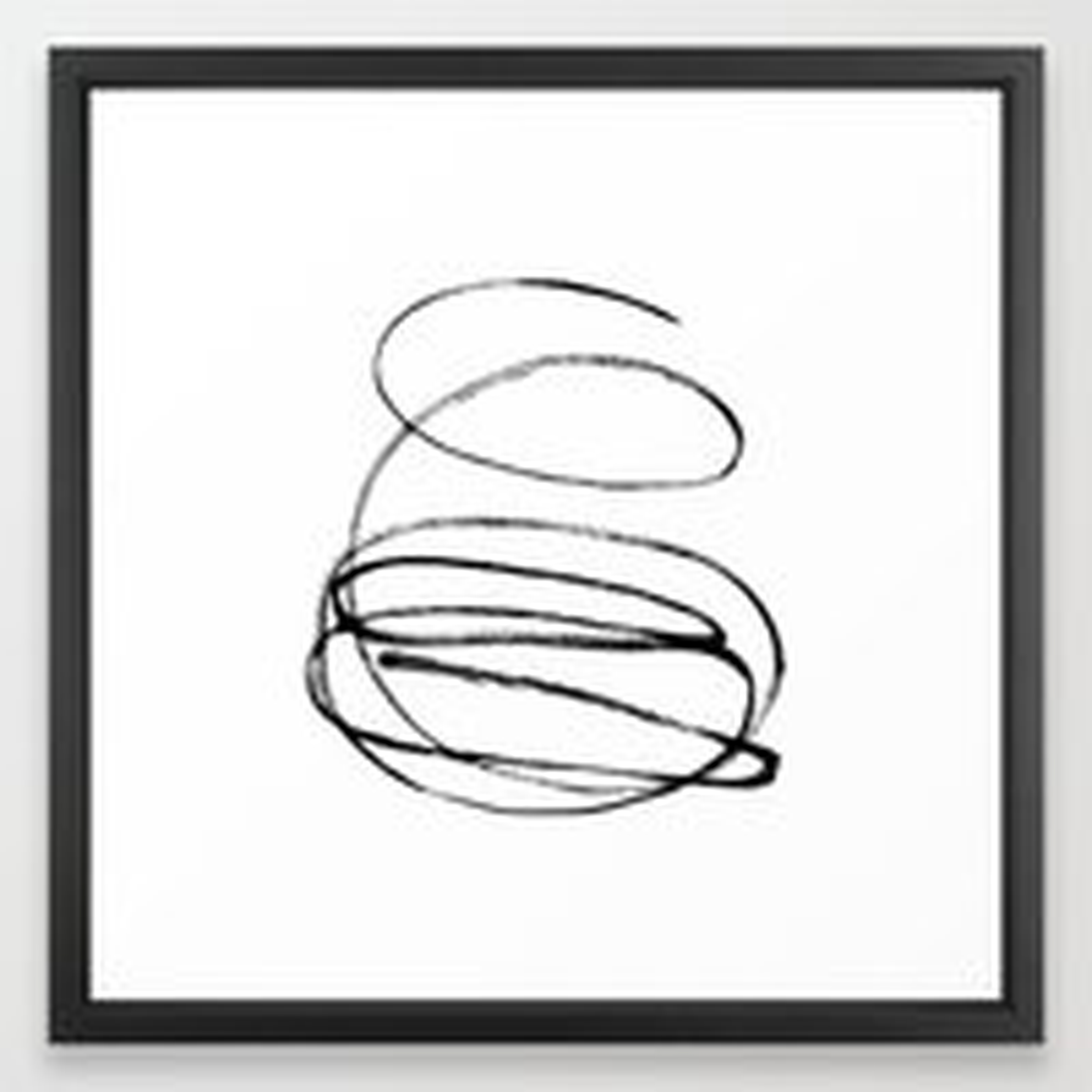 My mind is a mess. Framed Art Print - Society6