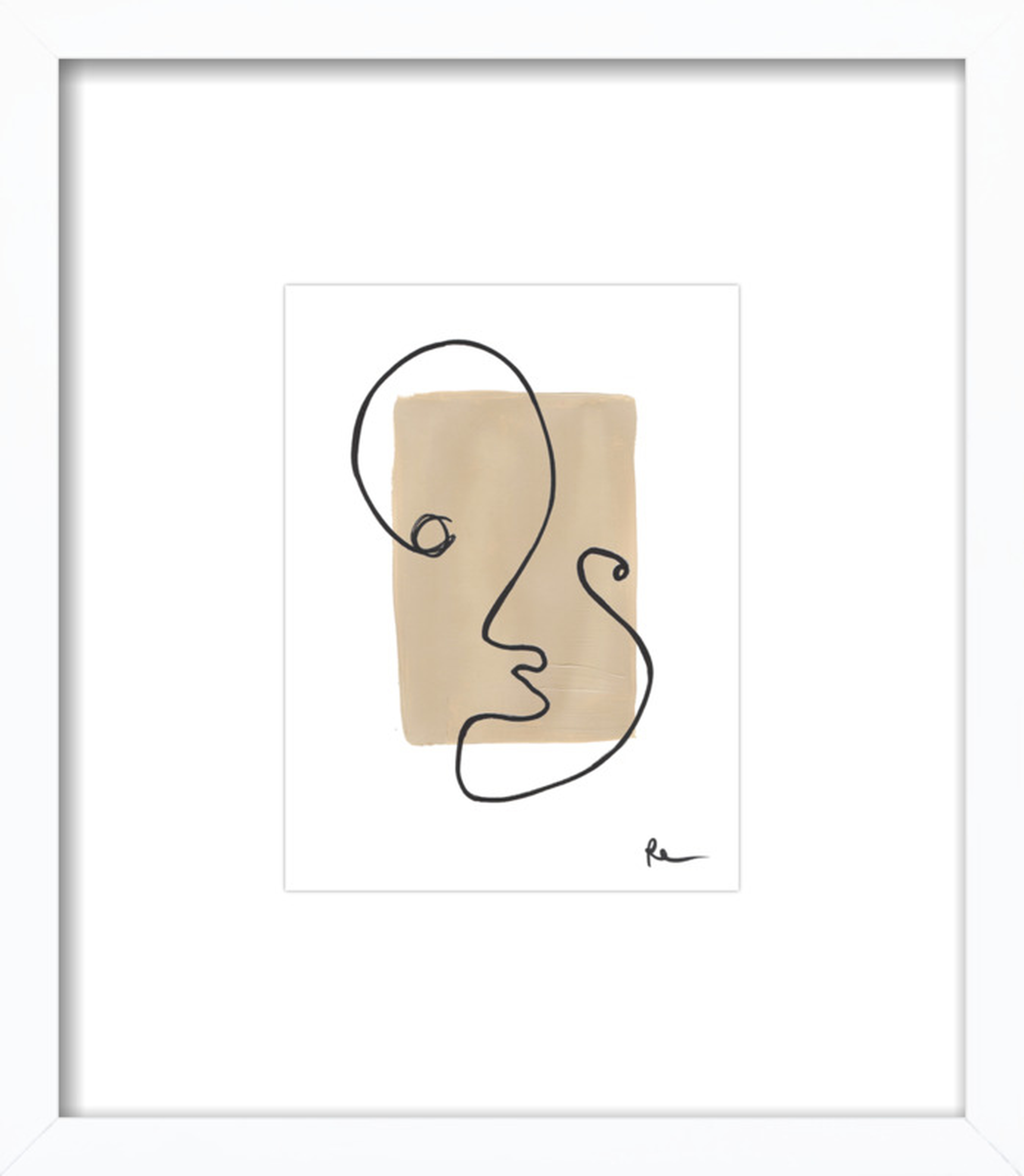 Peep Hole by Polly Mann - "Mannwear" - 8x10, White Wood Frame with Matte - Artfully Walls