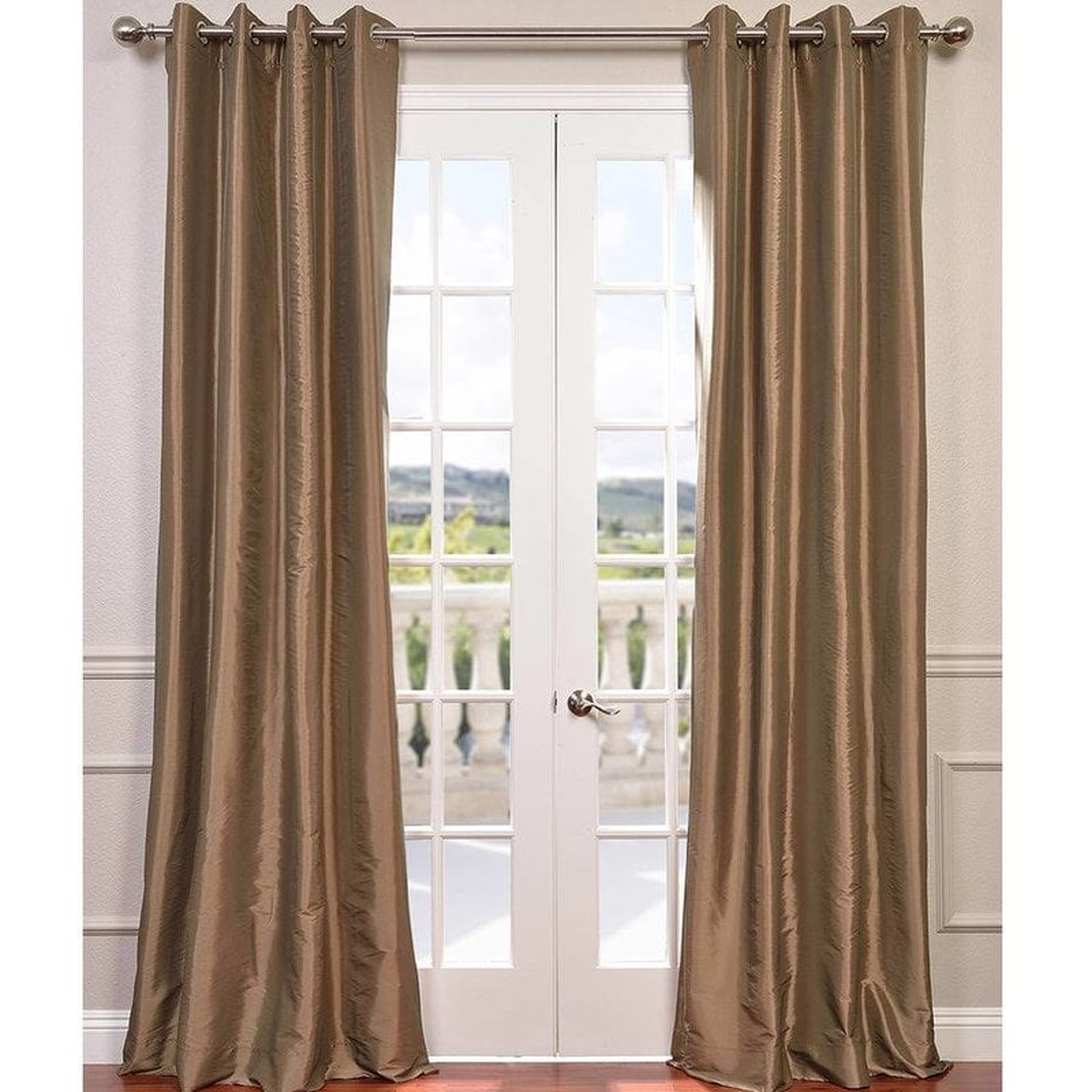SHELLY SOLID MAX BLACKOUT THERMAL GROMMET SINGLE CURTAIN PANEL - Birch Lane