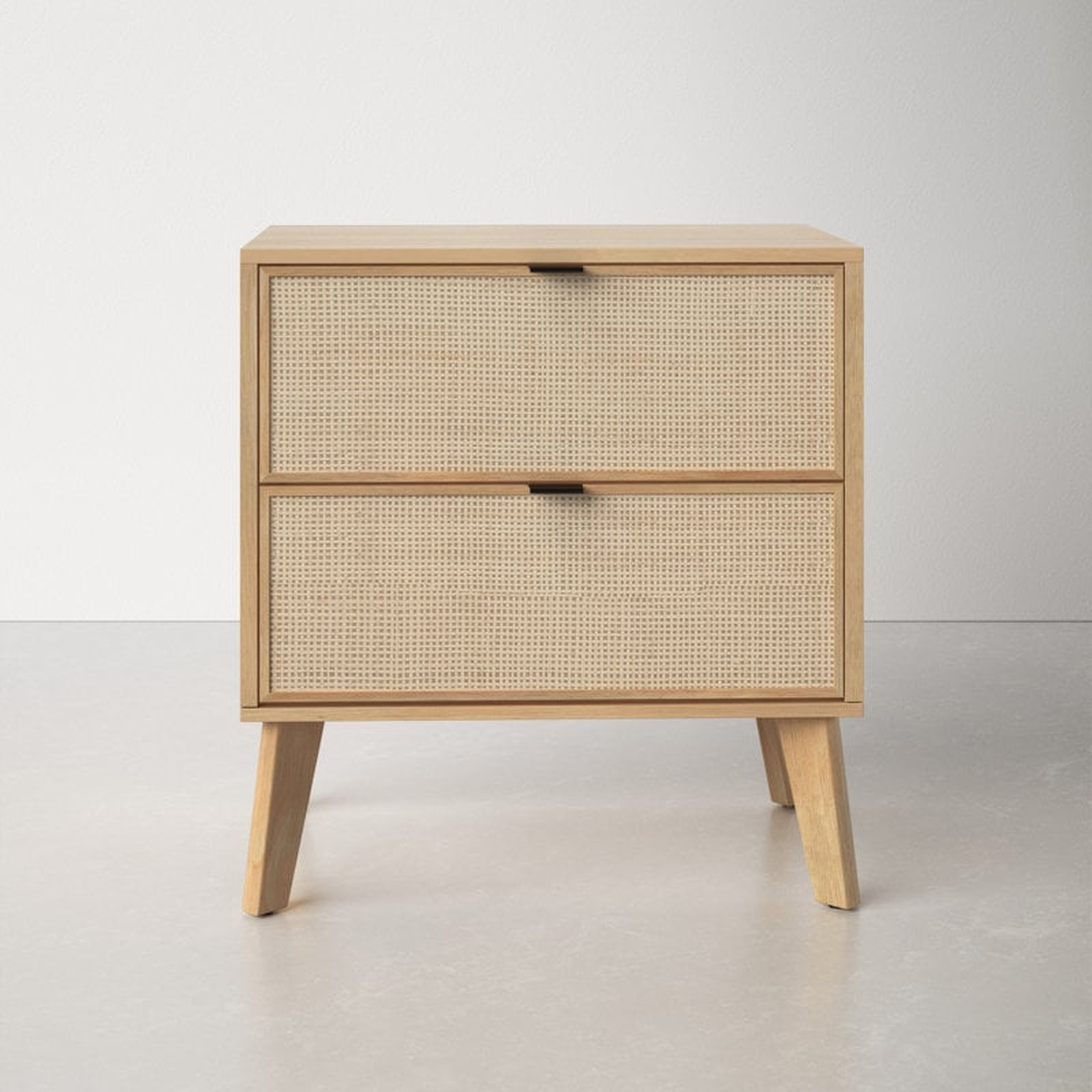 Giron 2 - Drawer Nightstand in Brown - AllModern