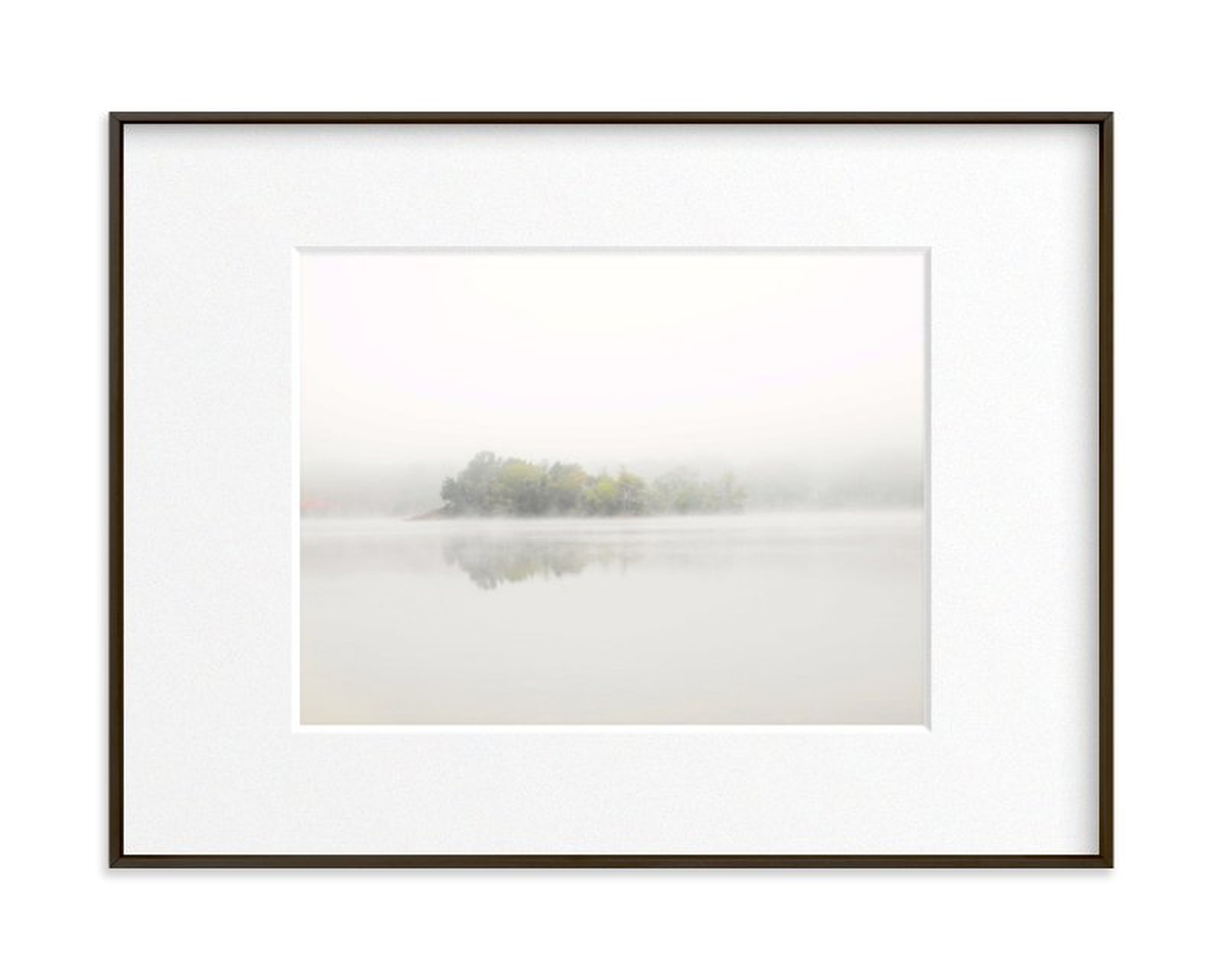 The Island - 24 x 18 - Matte Black Frame - Matted - Minted