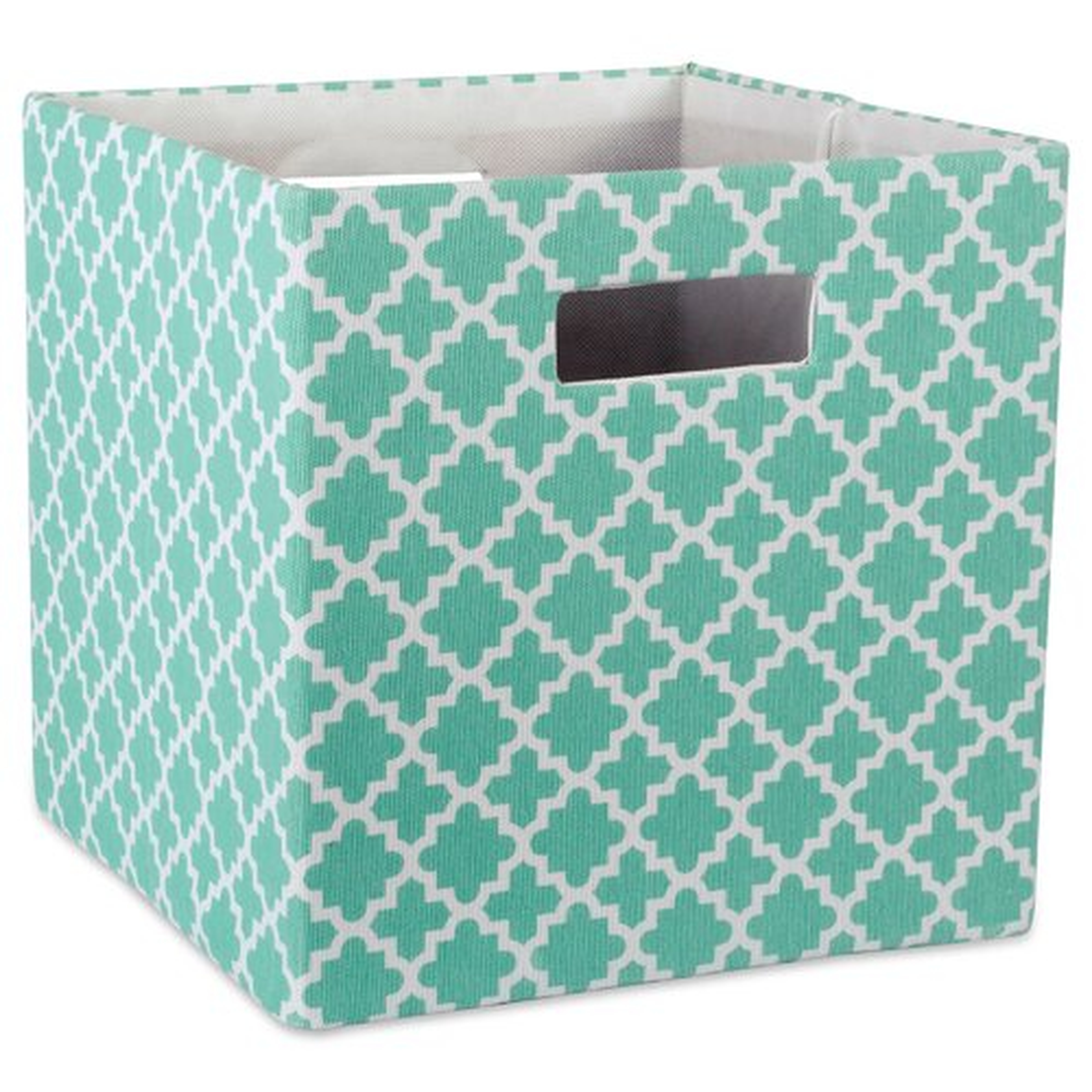 Cube Lattice Square Fabric Polyester Bin 11x11 - Wayfair