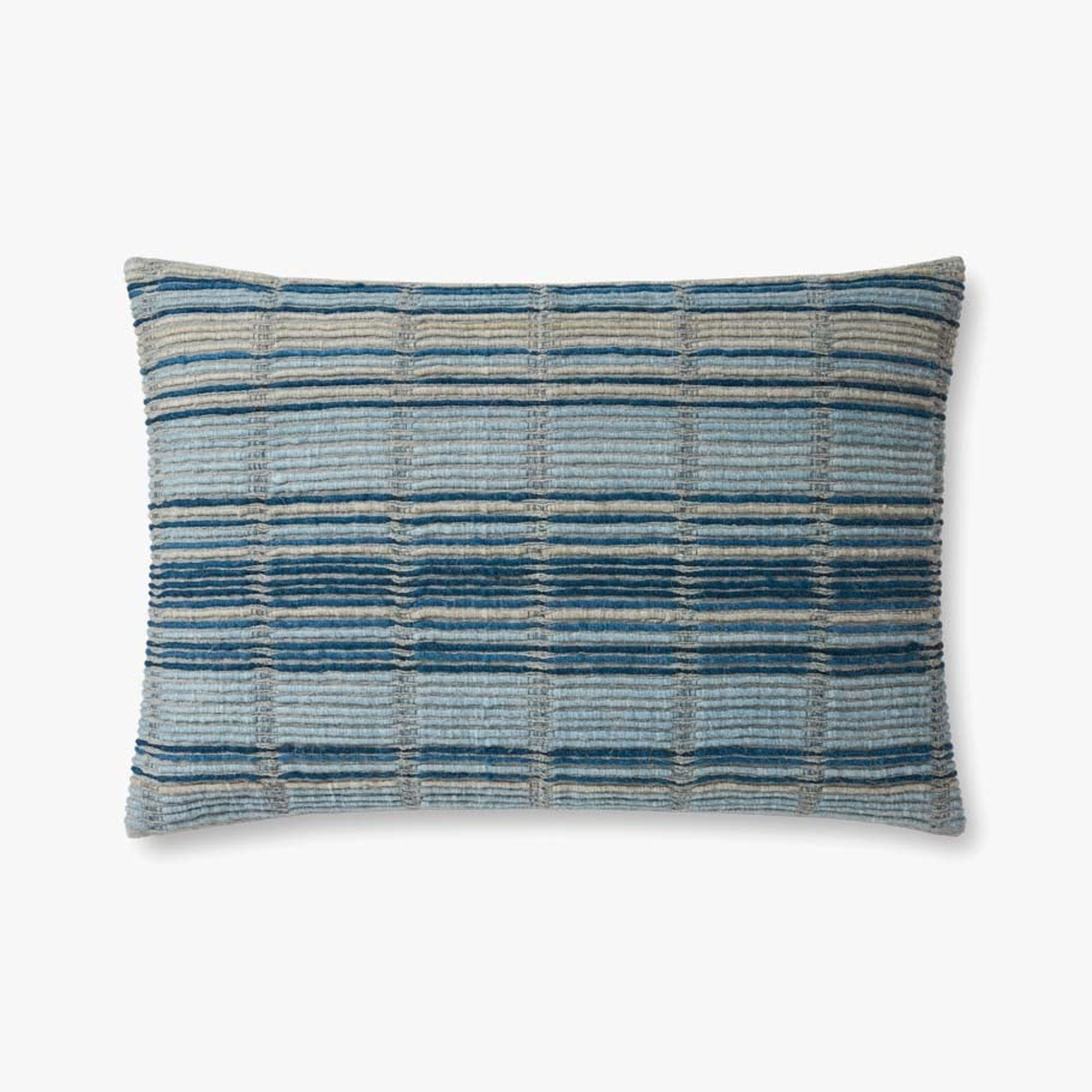 PILLOWS PJB0020 BLUE 16" x 26" Cover w/Down - Loloi Rugs