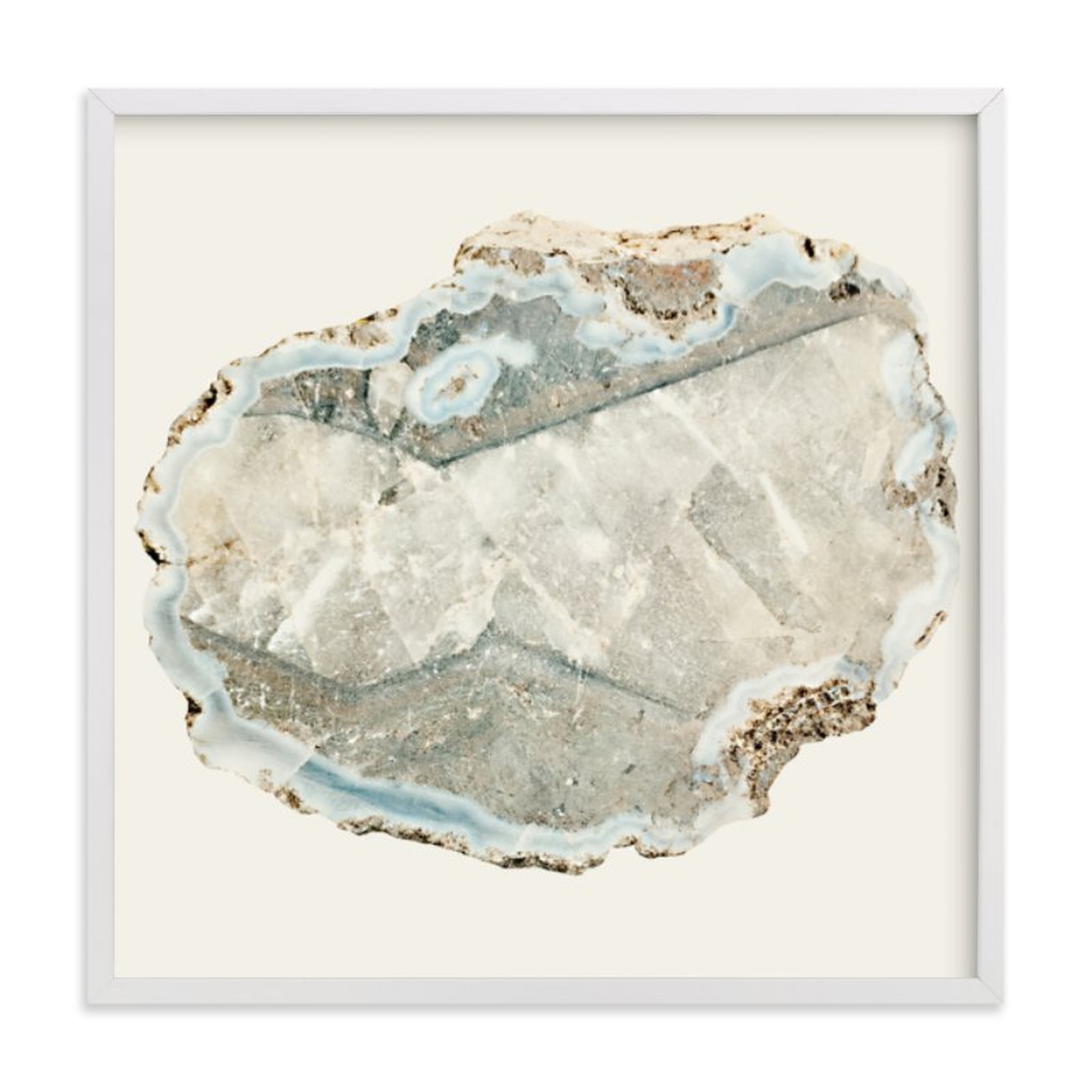 Agate - 24" x 24", white frame - Minted