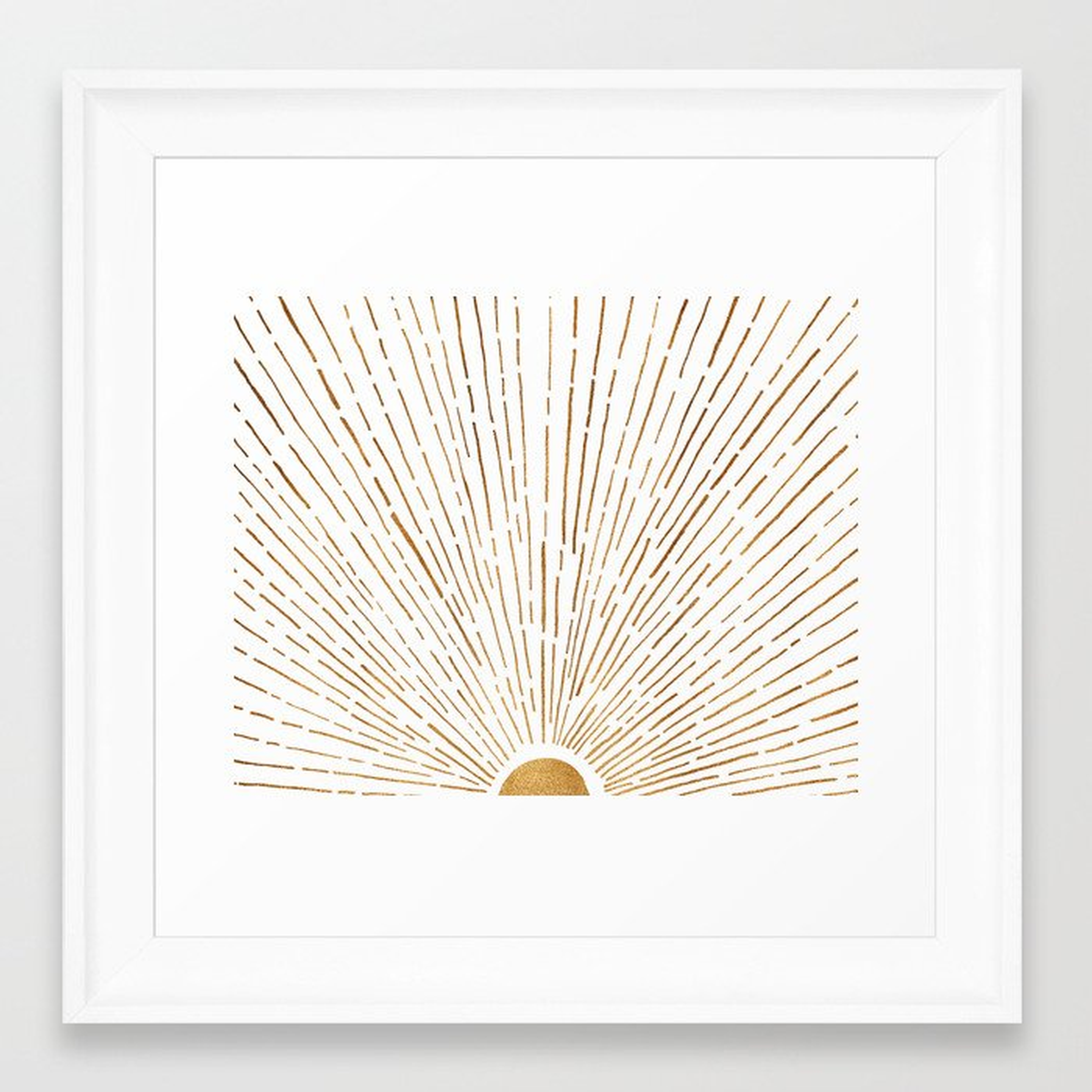 Let the Sunshine In Framed - Scoop White 15 x 21 - Society6