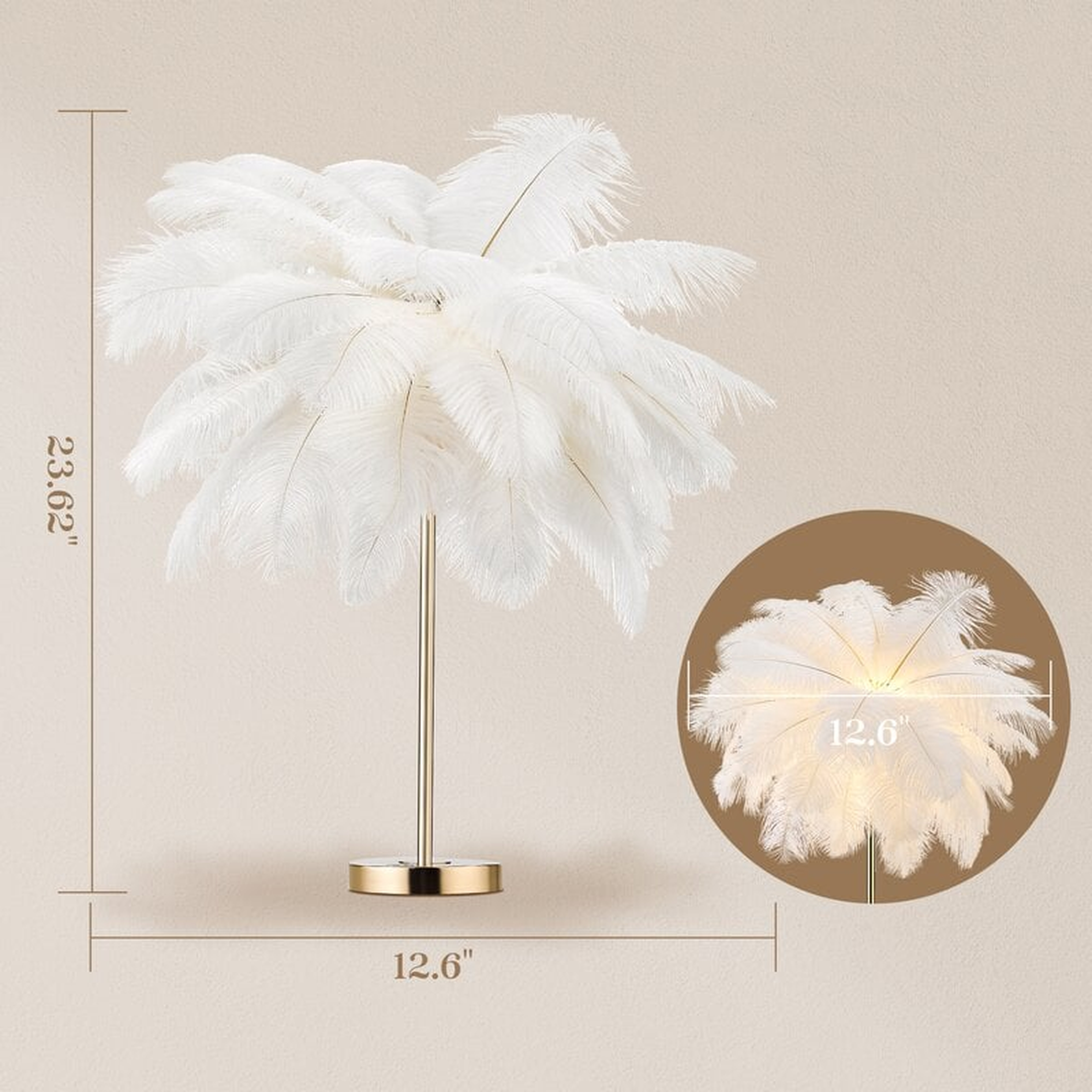 Allyson Metal Table Lamp - Wayfair