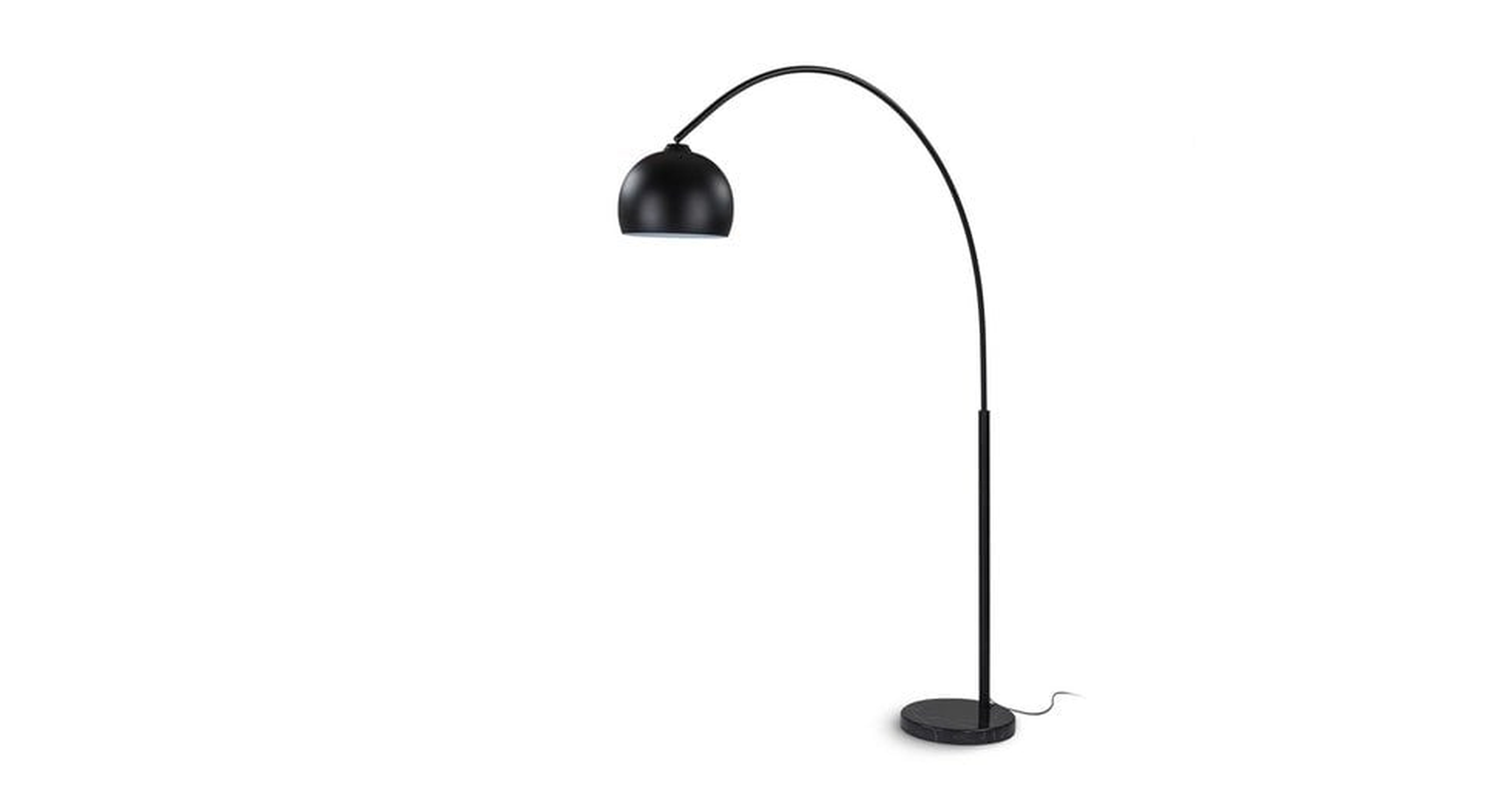 Crescent Black Floor Lamp - Article