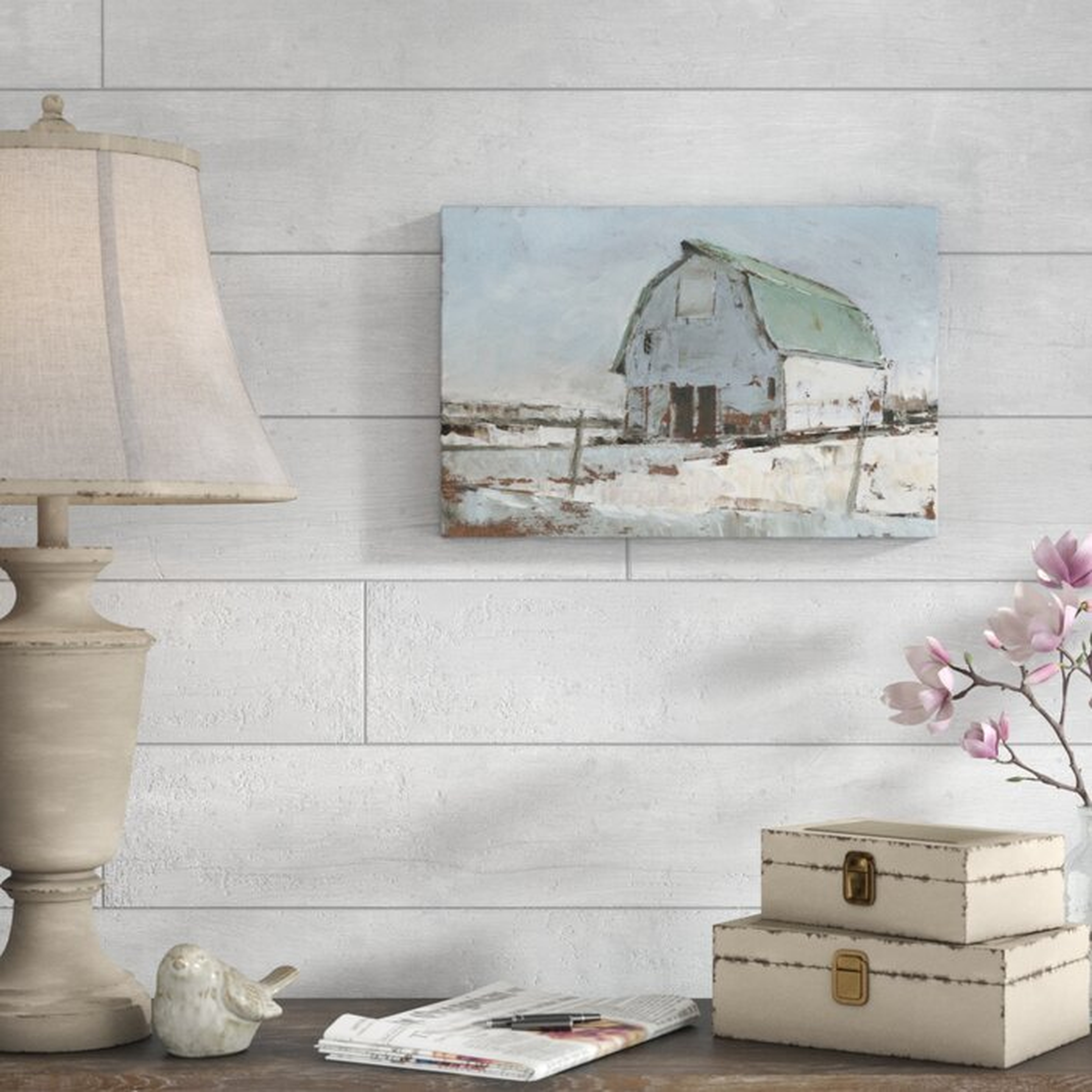 'Plein Air Barn I' Painting on Canvas - Wayfair