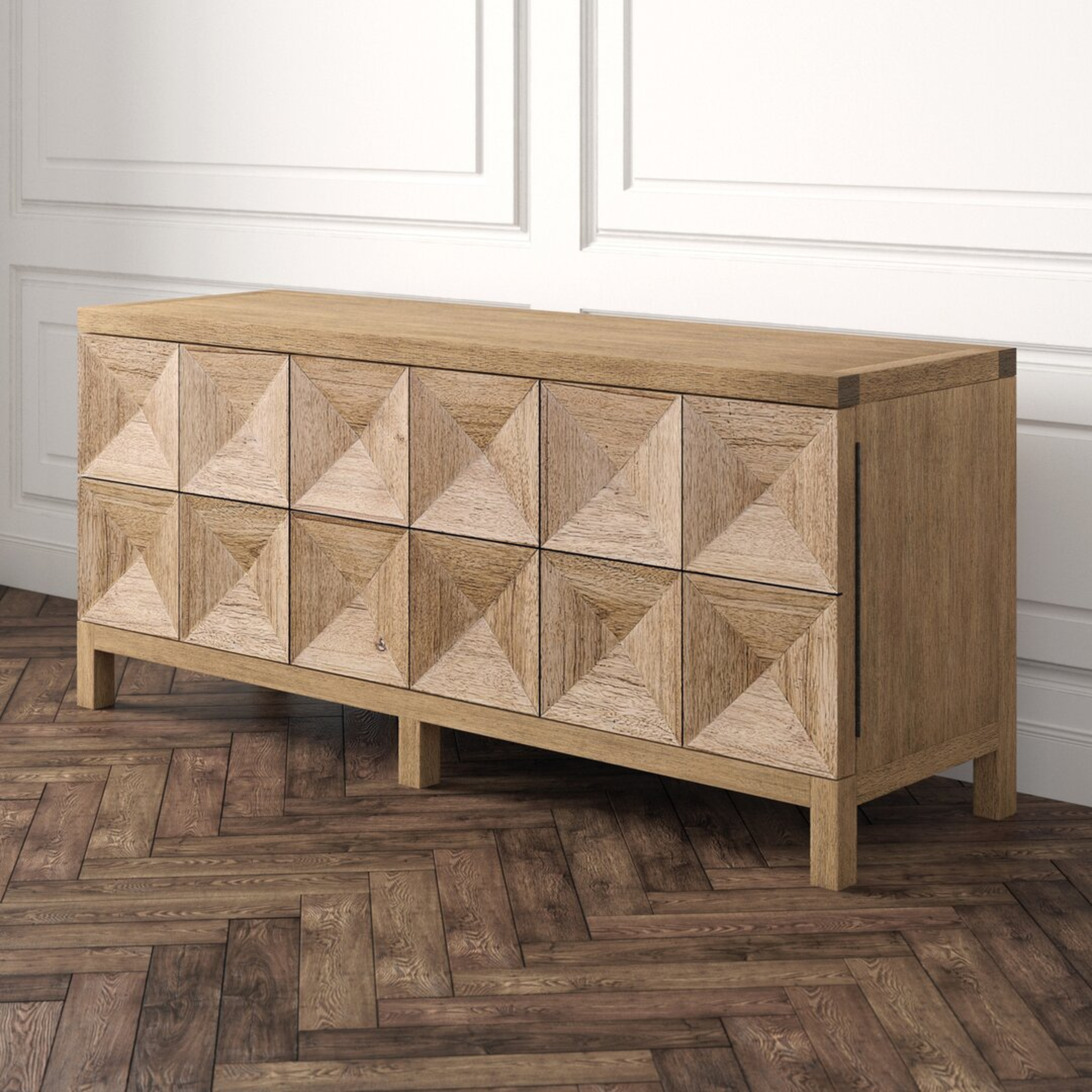 Quadrant 3 Door Sideboard - Washed Walnut - Perigold