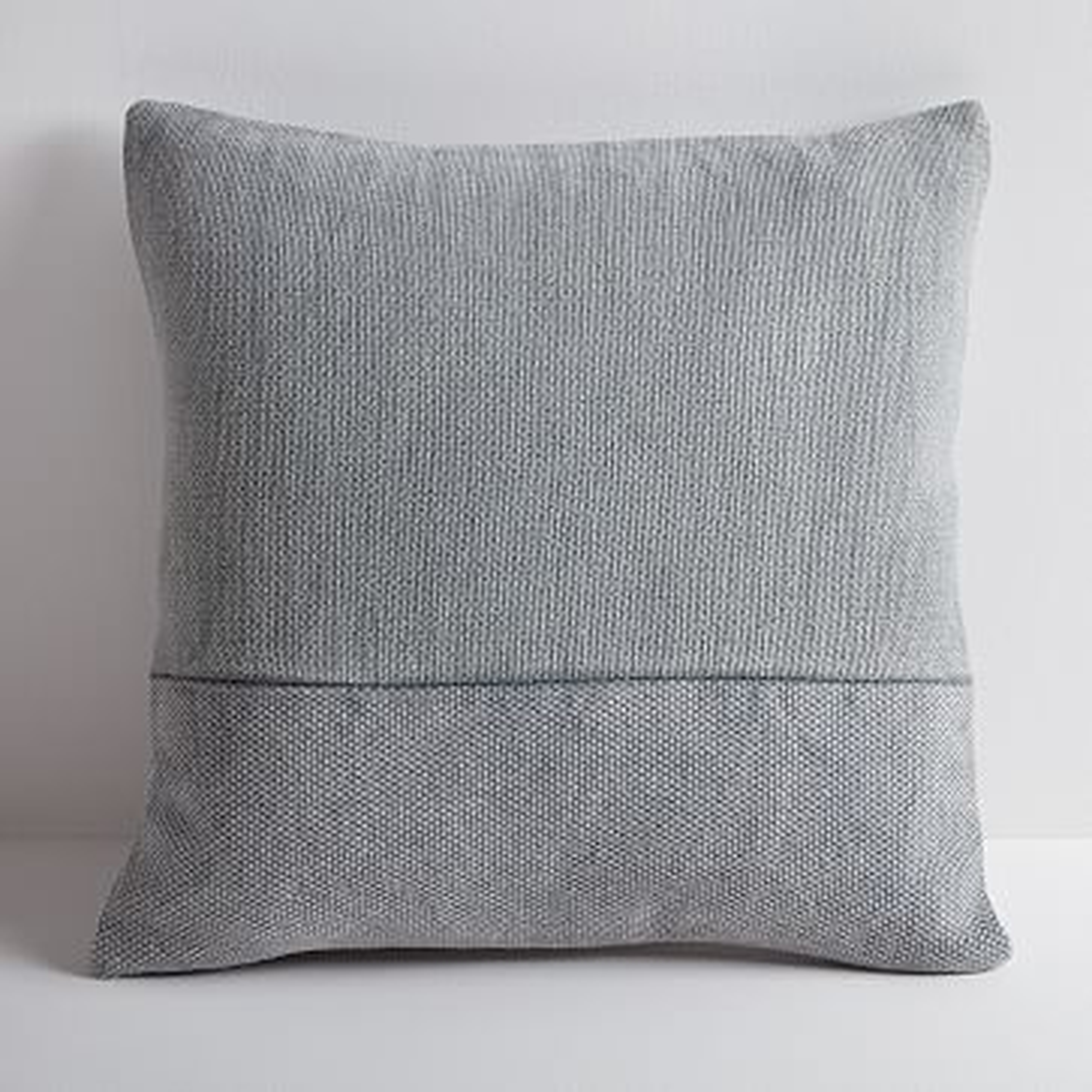 Cotton Canvas Pillow Cover, 18" sq, Iron - West Elm