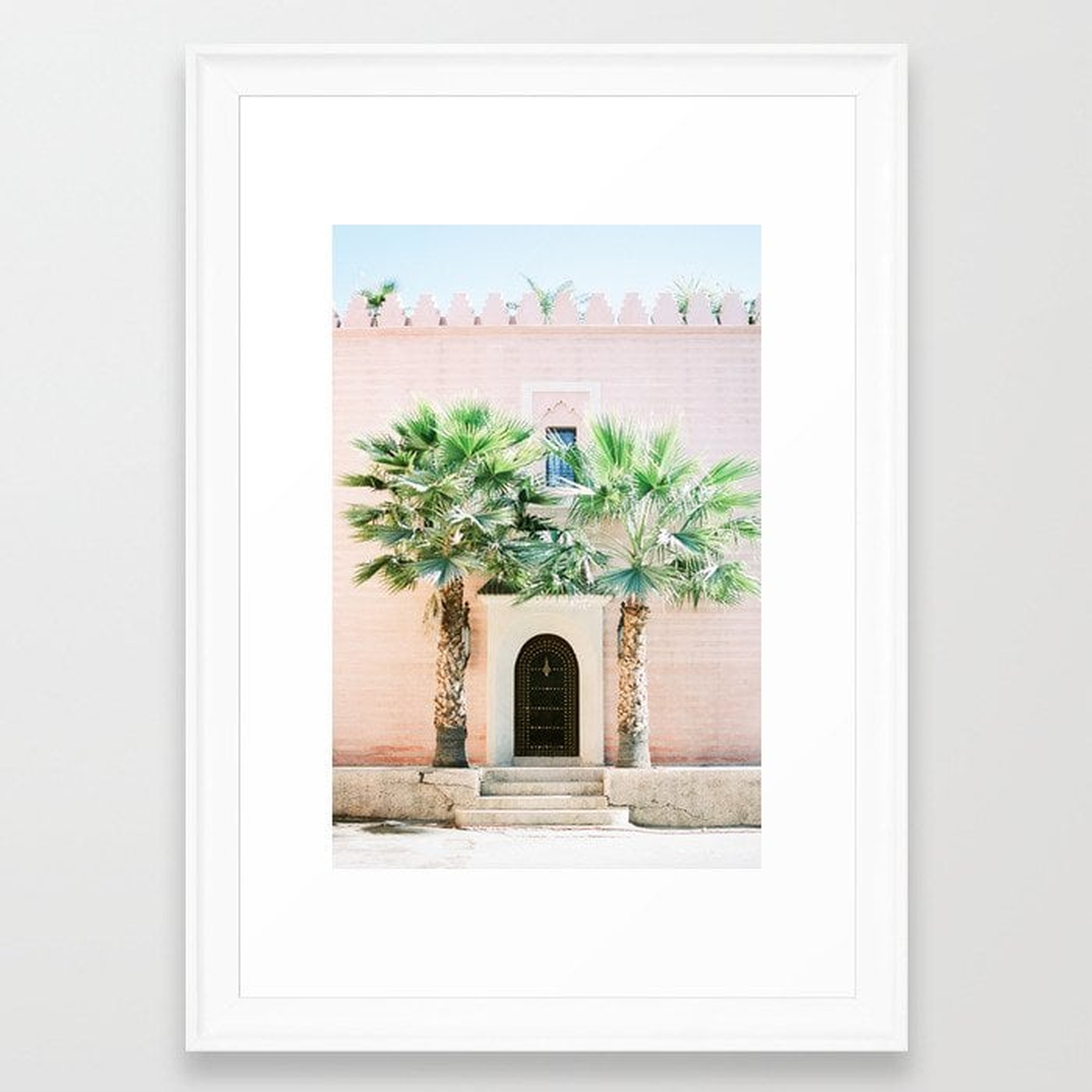 Travel photography print “Magical Marrakech” photo art made in Morocco. Pastel colored. Framed Art Print - Society6