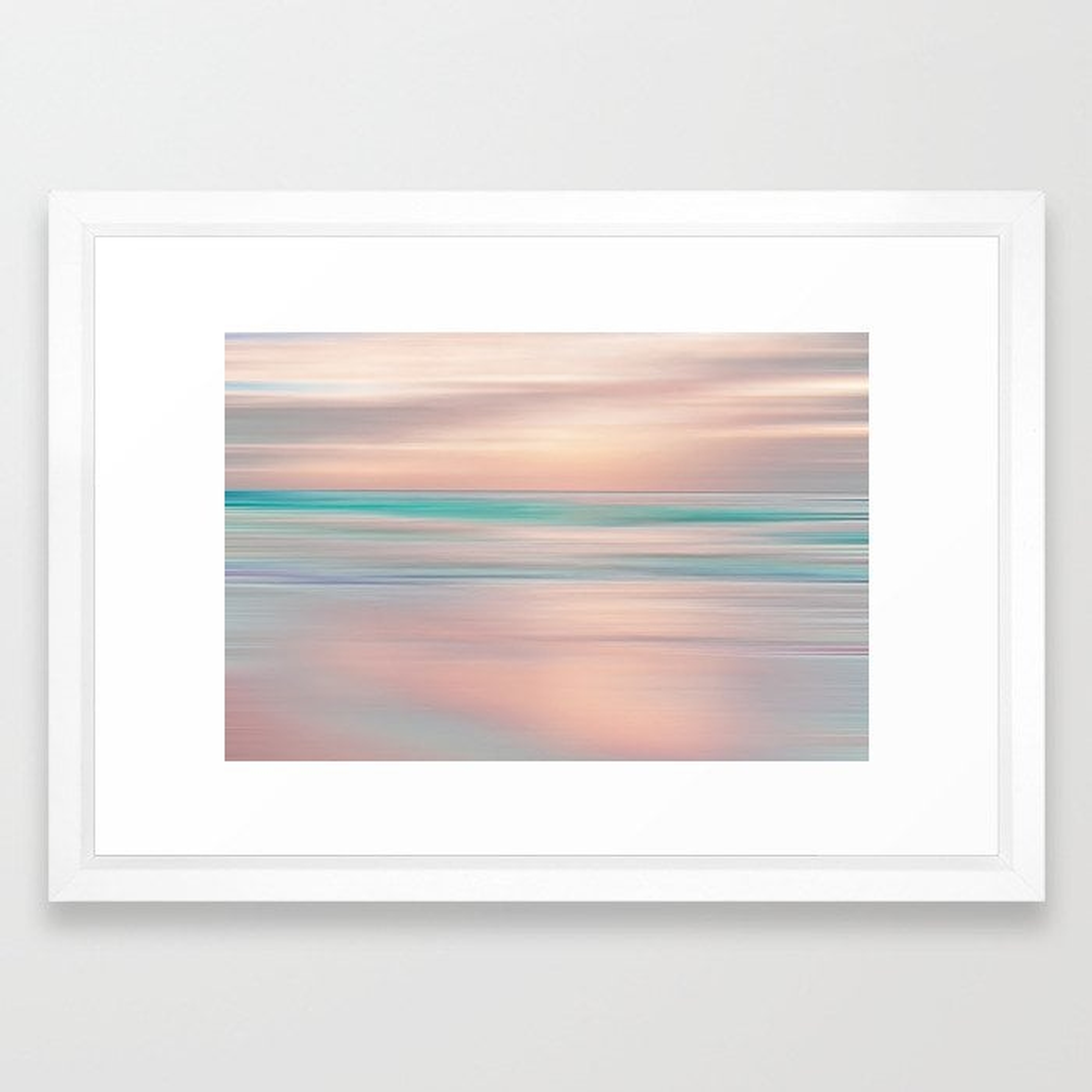 SUNRISE TONES Framed Art Print - 15x21 - vector white frame - Society6