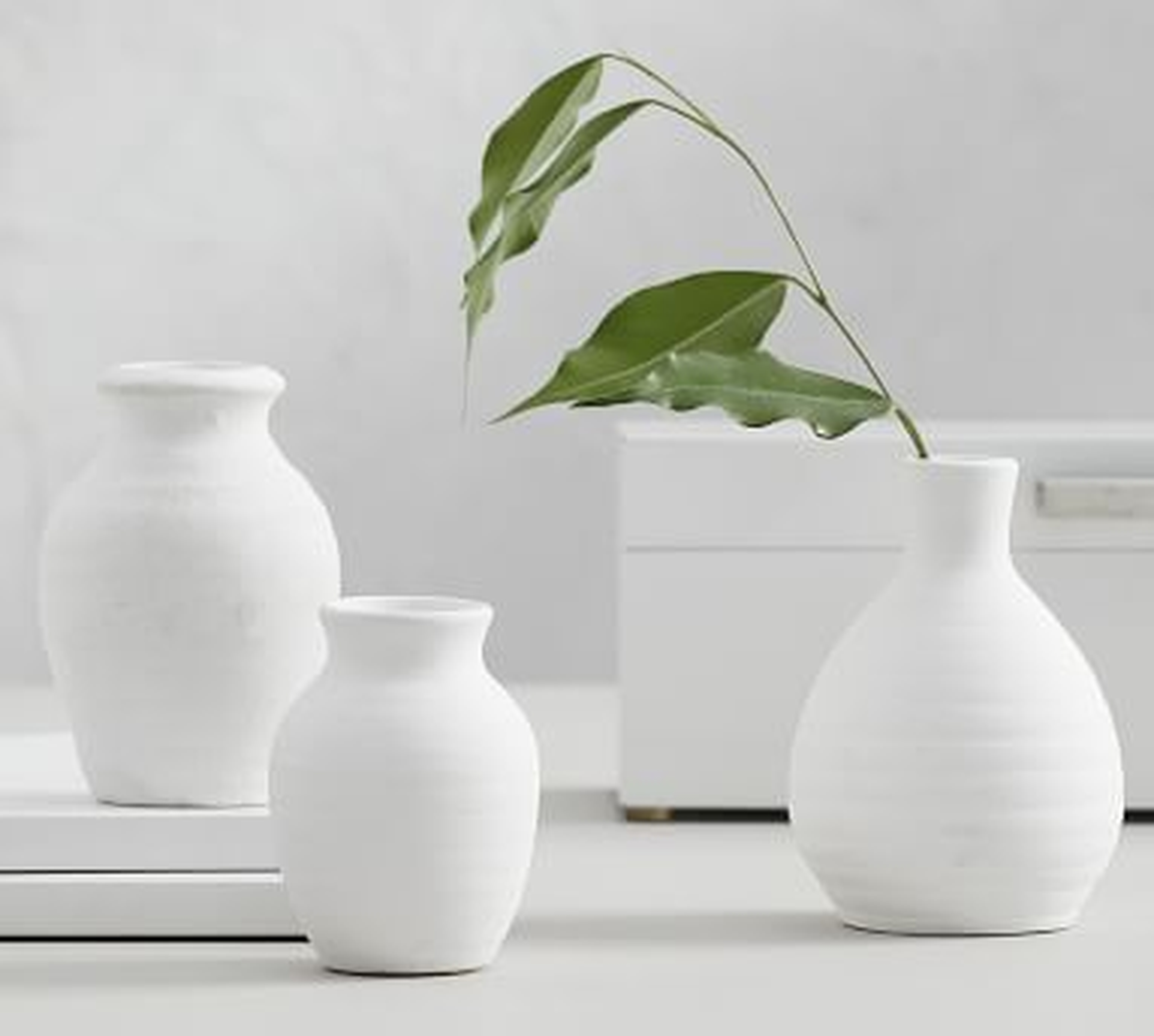 Urbana Ceramic Bud Vases, Multi - S/3 - Pottery Barn